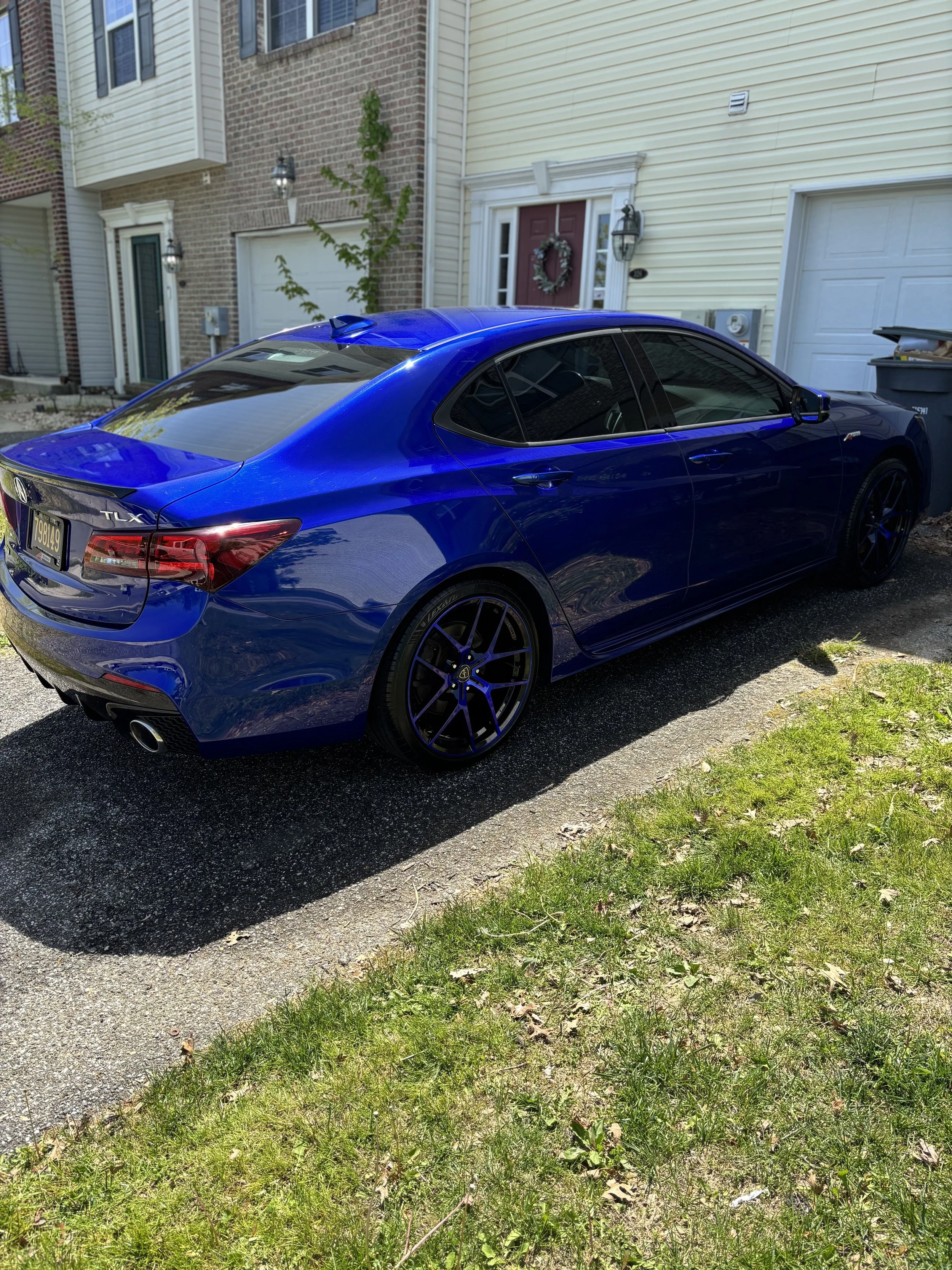 This Acura TLX received a basic exterior wash.