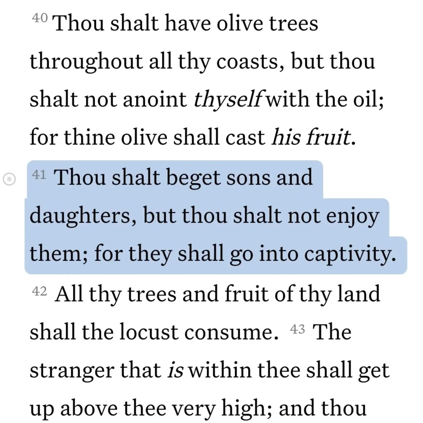 Deuteronomy 28:41 
&quot;Thou shalt beget sons and daughters, but thou shalt not enjoy them; for they shall go into captivity.&quot;

#Yahuah #yah #yahweh #yhwh #yesu #Israel #bible #prophecy #scripture
