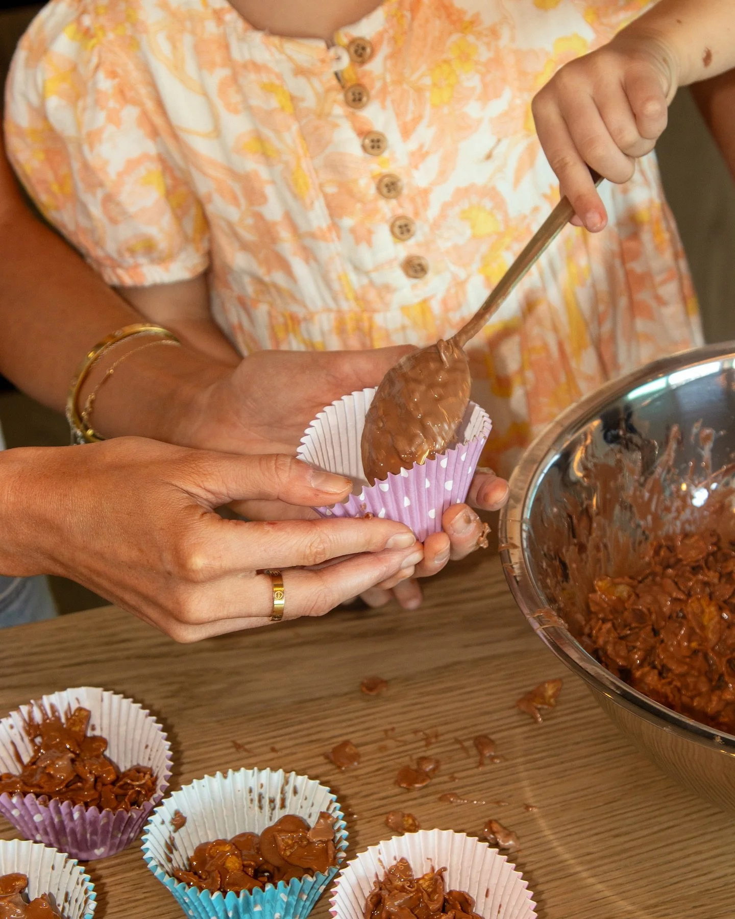 Tiny hands, big mess, even bigger memories. 
 Baking is not just a fun activity, it&rsquo;s a sweet way to build confidence, independence, and connection.

 #bugsbycharlotte #littlehandsbighearts #bakingwithkids #warmmoments #messyfun #fyp #tailoredf