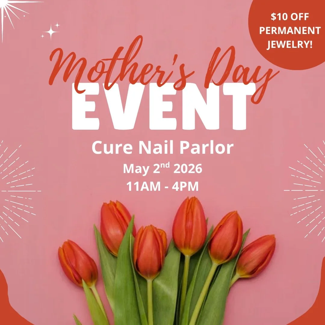 🚨 Next Saturday!! 🚨

Join us for our Mother&rsquo;s Day Event with @curenailparlor !! 🌹💍💅🏼

📍 Cure Nail Parlor - 5110 Camp Rd Suite 100
📅 Sat. 5/2/26, 11AM - 4PM

🥂 Mimosas will be served along with $10 OFF your permanent jewelry purchase!

