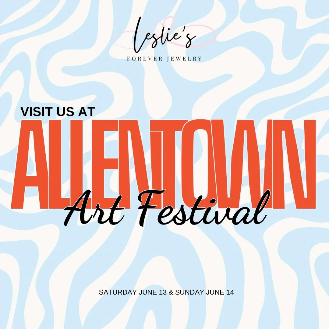 We&rsquo;ll see you in two weeks! 👀

Stop by our booth at Allentown Art Festival to get permanent jewelry, or shop our selection of other hand-maid pieces&hellip;

P.S. everyone who mentions this ad gets 10% OFF their permanent jewelry purchase!