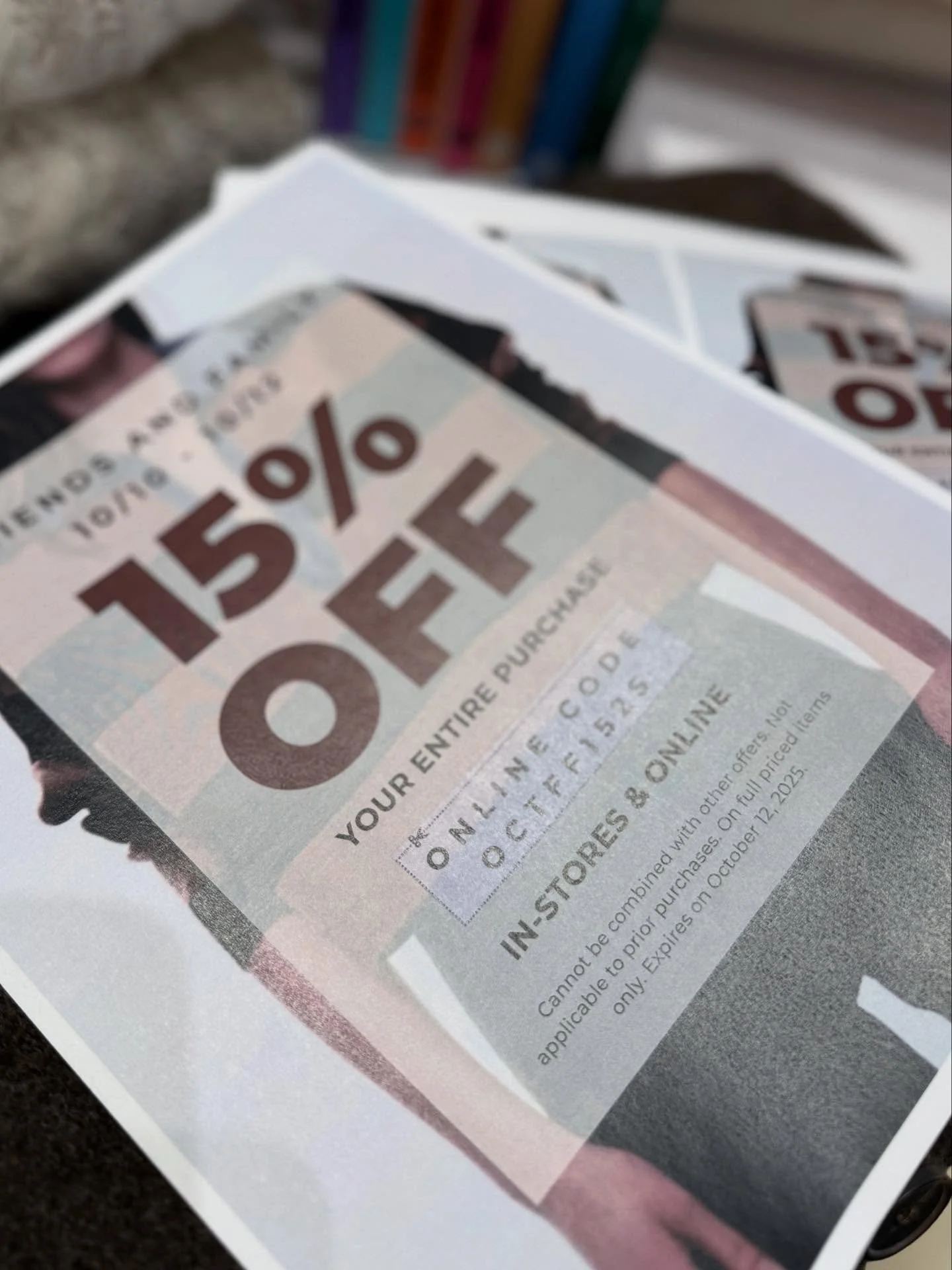 LAST CALL!!!!! Friends &amp; Family Event!
Enjoy 15% OFF your entire purchase 💚

🗓️ 10/10&ndash;10/12
Use code OCTFF1525 online or shop with us in-store!

Treat yourself (and your favorites) to something new this season 🍁

#shopwillowst #fallfashi
