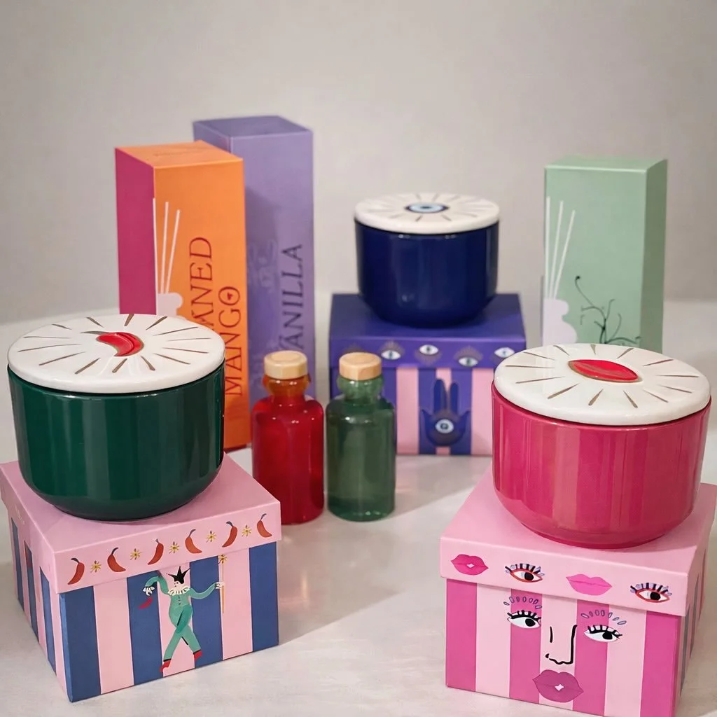 Our buyers scooped up this gorgeous, new line, Paddywax  at the NYC Gift Show last month and it just landed yesterday in both stores✨

Whimsical, charming candles and diffusers in the dreamiest colors and loveliest scents. Each piece feels like a lit