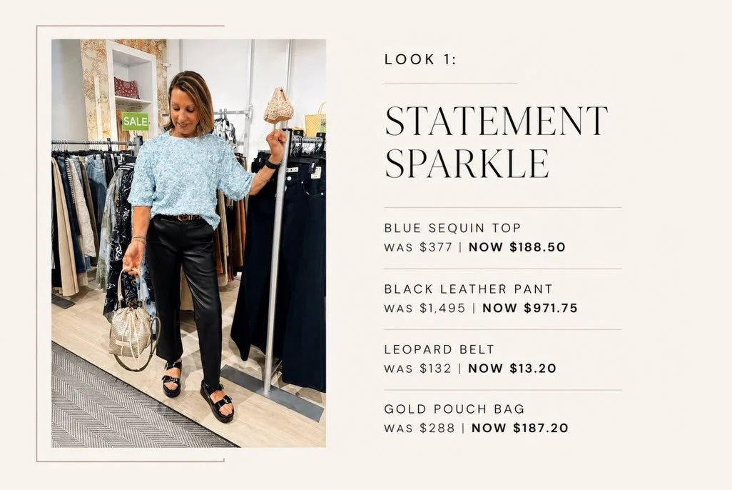 Looks for Less ✨

Our in-store sale is better than ever with fresh markdowns just added and savings of up to 90% off.

Shop complete styled looks, designer favorites, handbags, shoes, denim, dresses, and more at incredible prices.

See something you 