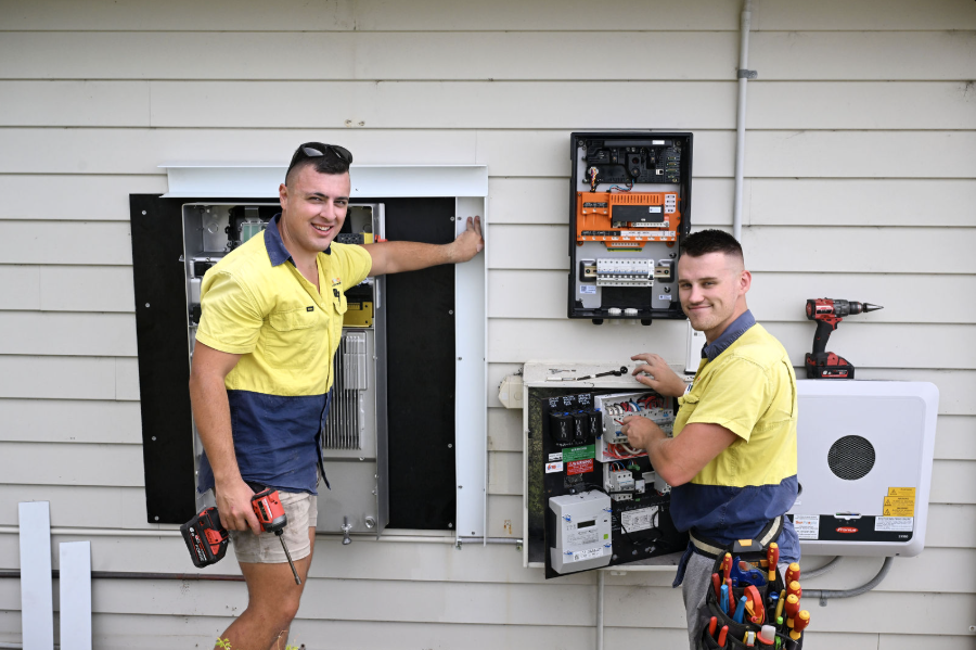 The tradies at the frontline