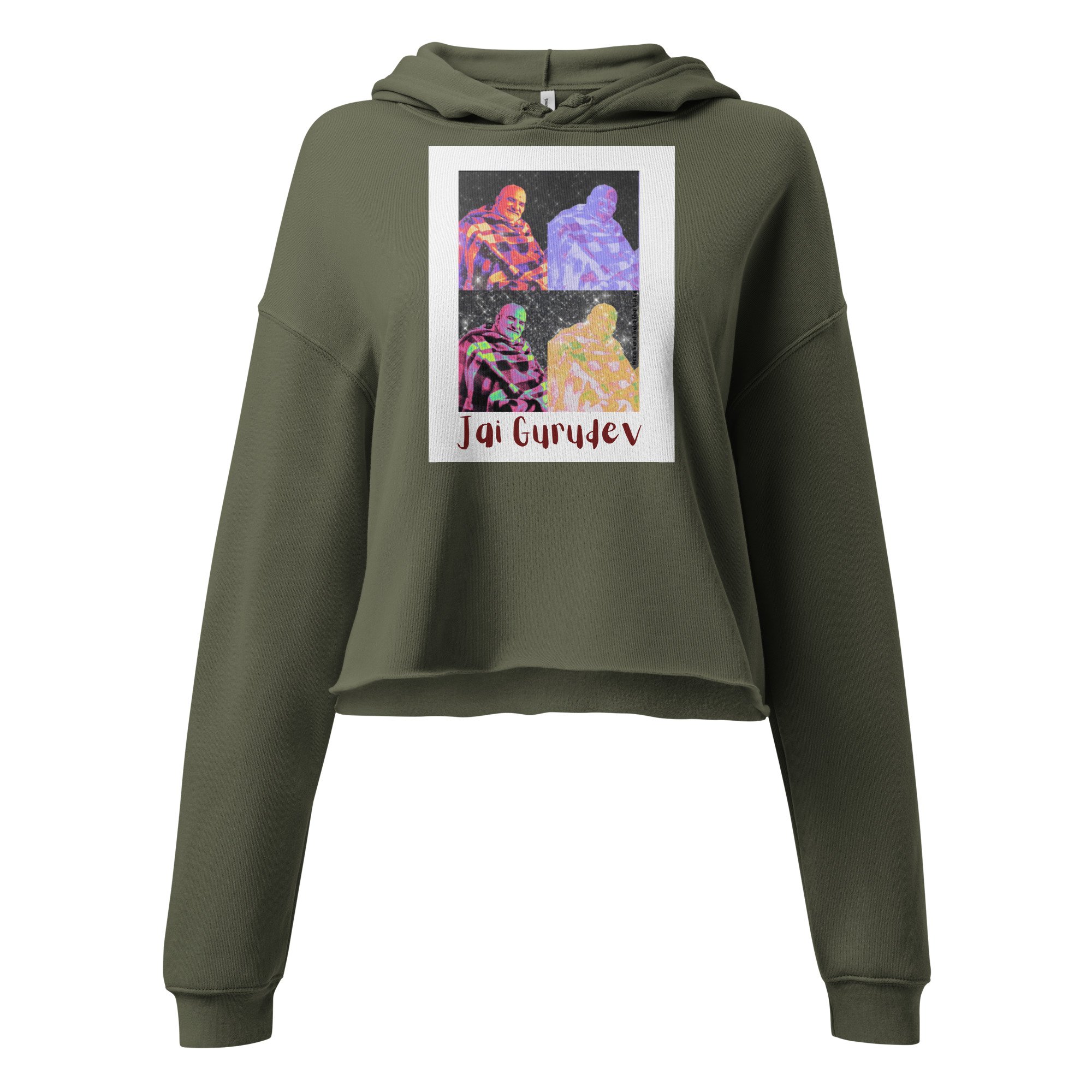 Jai Gurudev Crop Hoodie