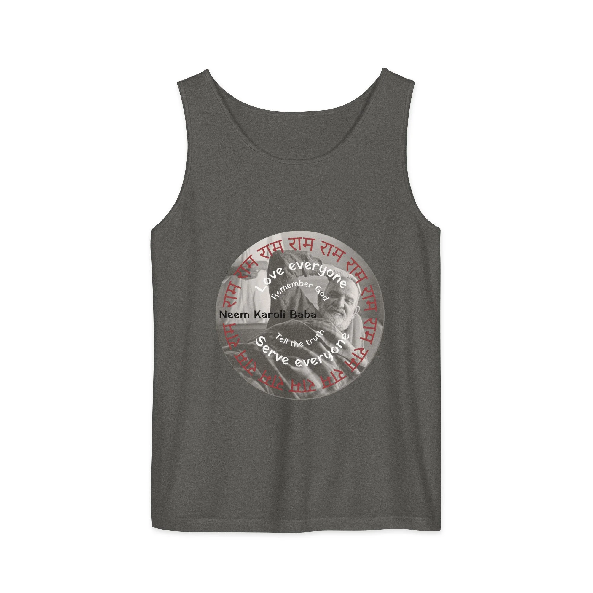 Unisex garment-dyed tank top