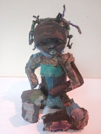 Marita Dingus, Sitting Down.
Mixed media SOLD