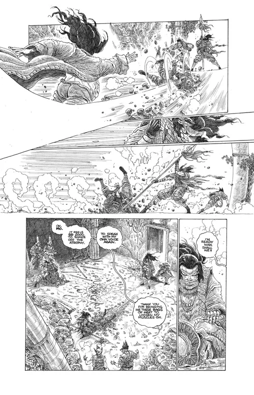 James Stokoe | Orphan and the Five Beasts: Bath of Blood Issue #4, Page 04 | Marley Zarcone / James Stokoe