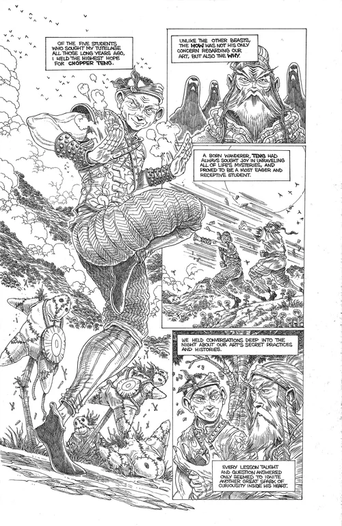 James Stokoe | Orphan and the Five Beasts Issue #4, Page 02 | Marley Zarcone / James Stokoe