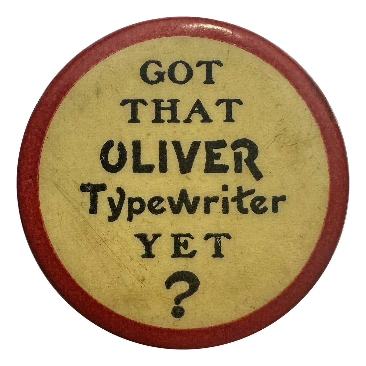 Got that Oliver Typewriter yet?