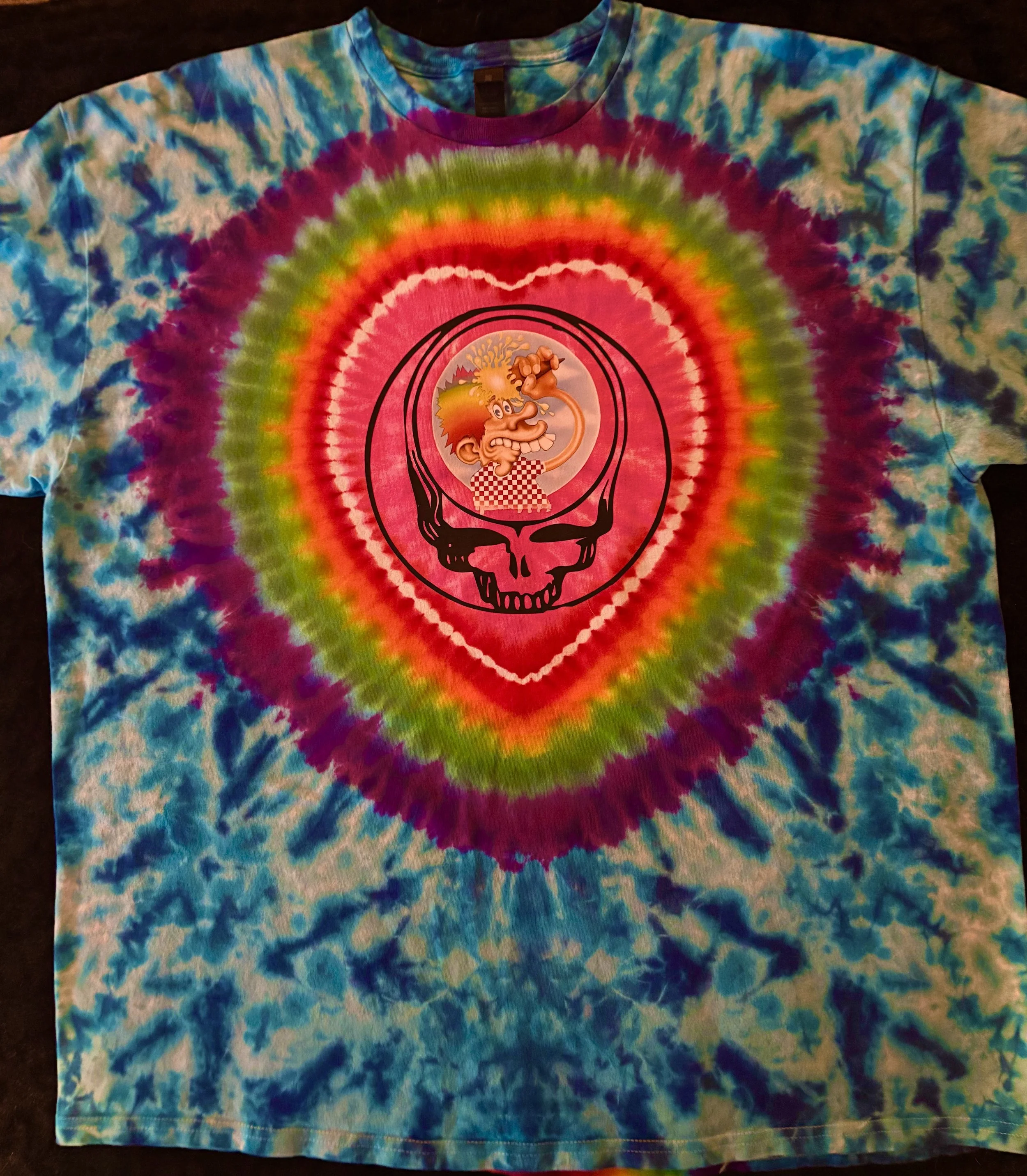 2 XL Vibrant Festival Tie-Dye T-Shirt, Steal Your IceCream
