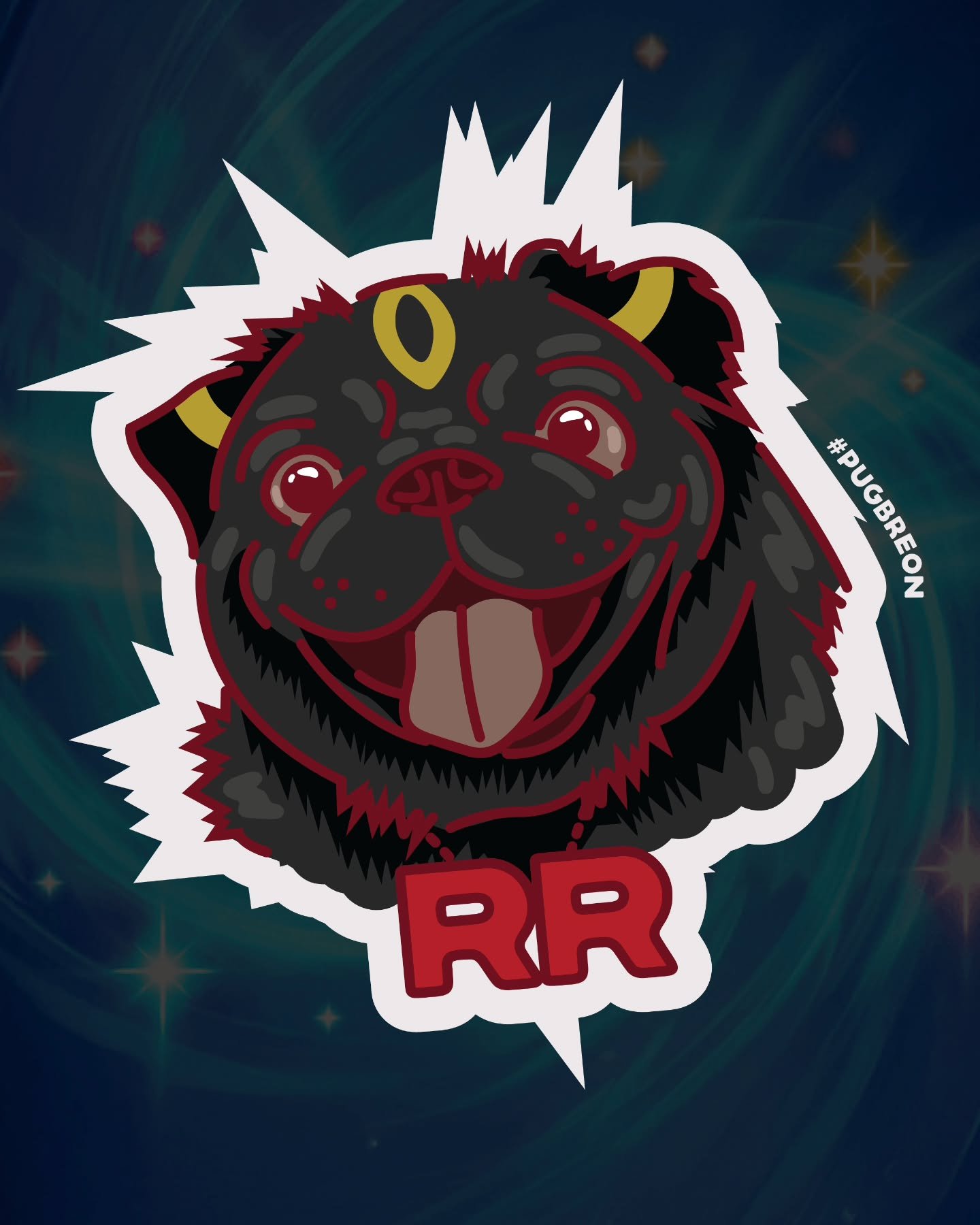Meet Pugbreon &mdash; the newest mascot of @rocket_relics

🚀 Where our love for pugs and Umbreon collide into one legendary design. Inspired by their favorite pup ❤️ and Pok&eacute;mon, Pugbreon embodies loyalty, mystery, and a little mischief. Get 