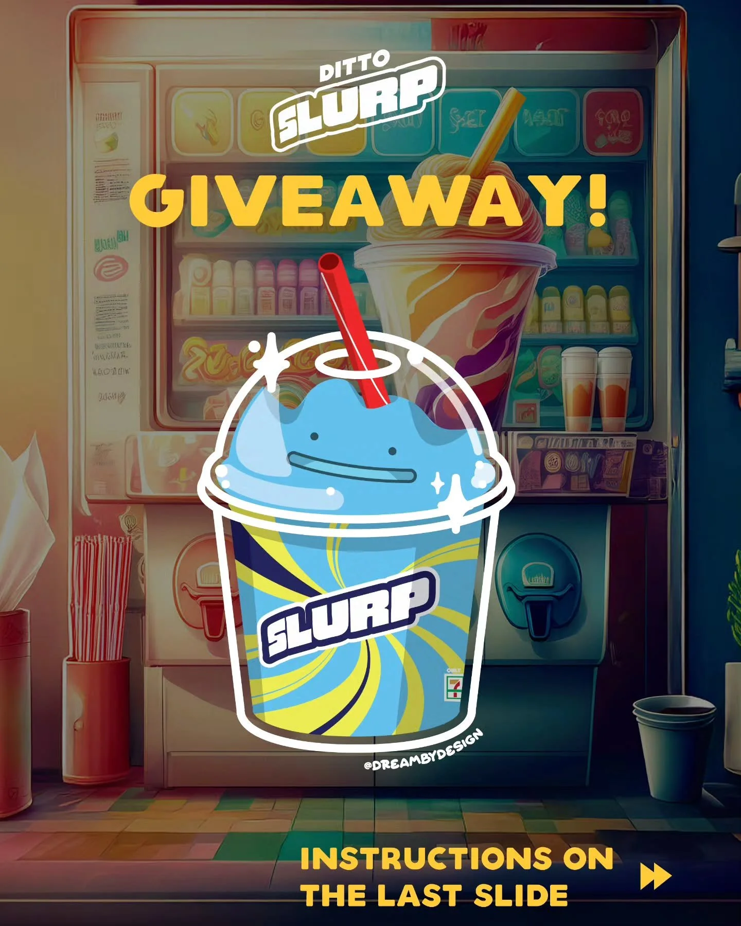 🚨 GIVEAWAY ALERT 🚨
We&rsquo;re celebrating the drop of our brand-new Ditto Slurp clear vinyl sticker with a fun giveaway! 🥤✨ The first 15 people who complete the steps will score one of these exclusive stickers for FREE 🙌

👉 HOW TO ENTER:
1️⃣ Fo