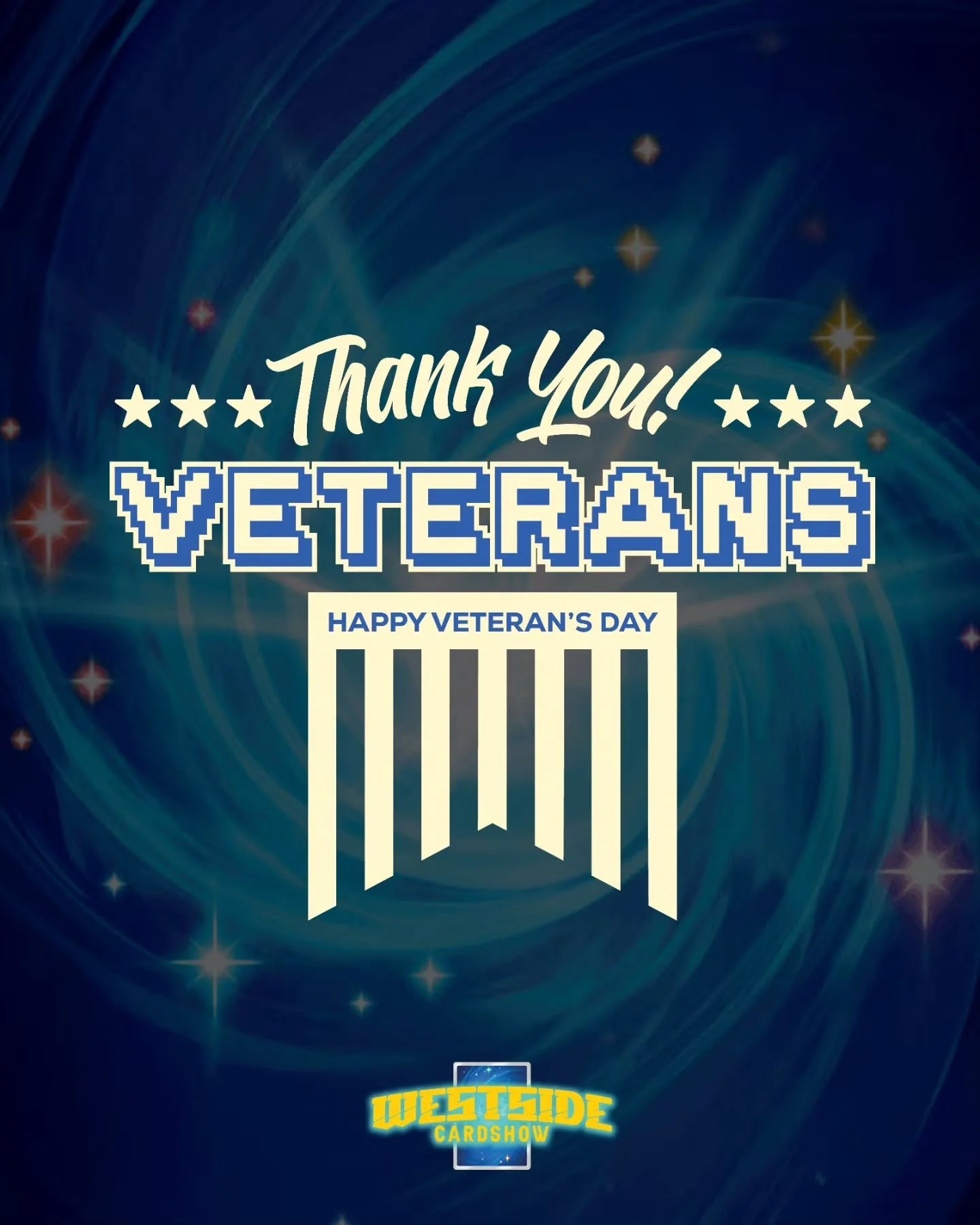 🇺🇸Today we take a moment to honor and thank all the brave men and women and their families who have served and sacrificed for our country. Your courage, grit, and dedication inspire us every day. 🙏💙 From all of us at the Westside Card Show &mdash