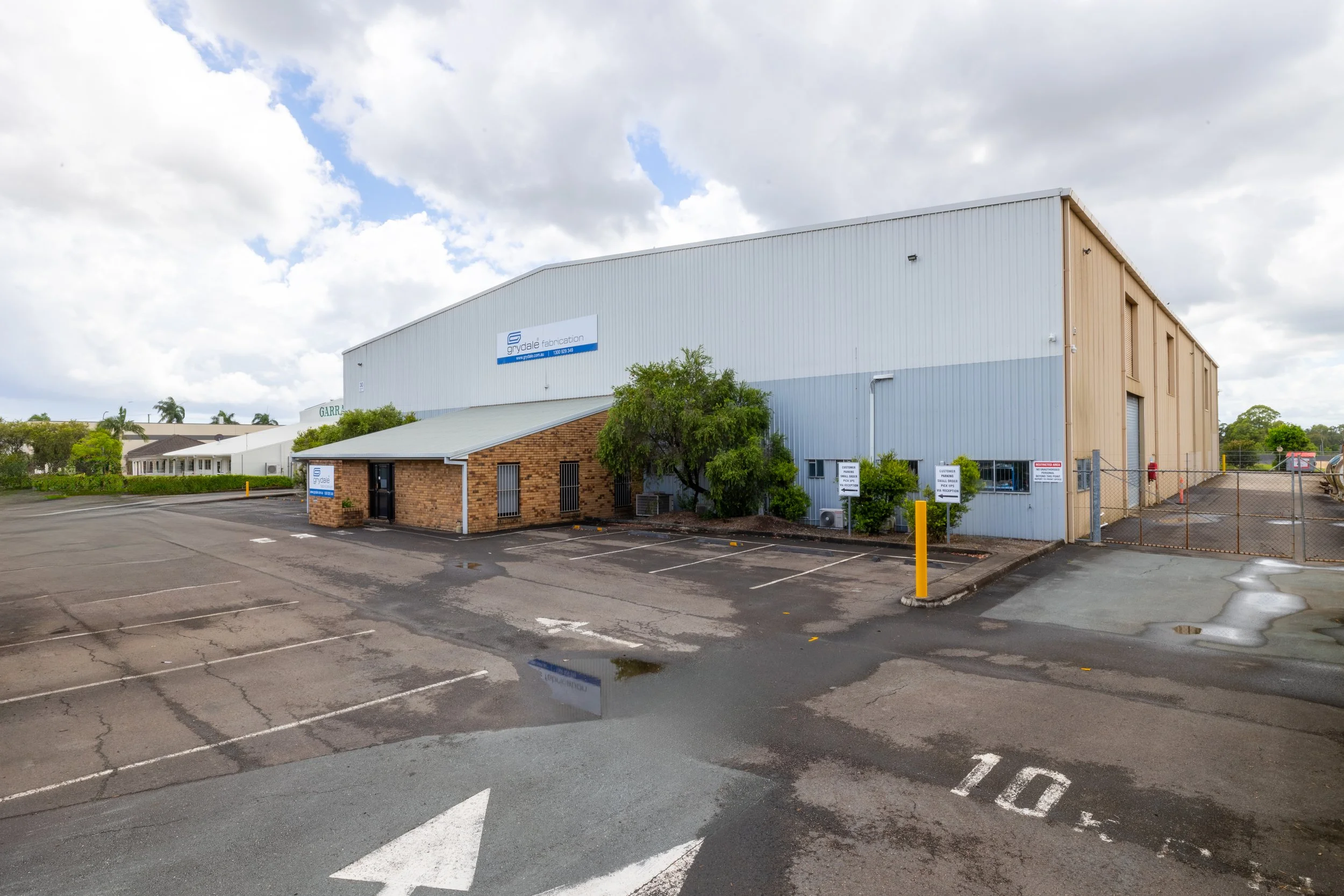 Grydale manufacturing plant for all products Brisbane.
