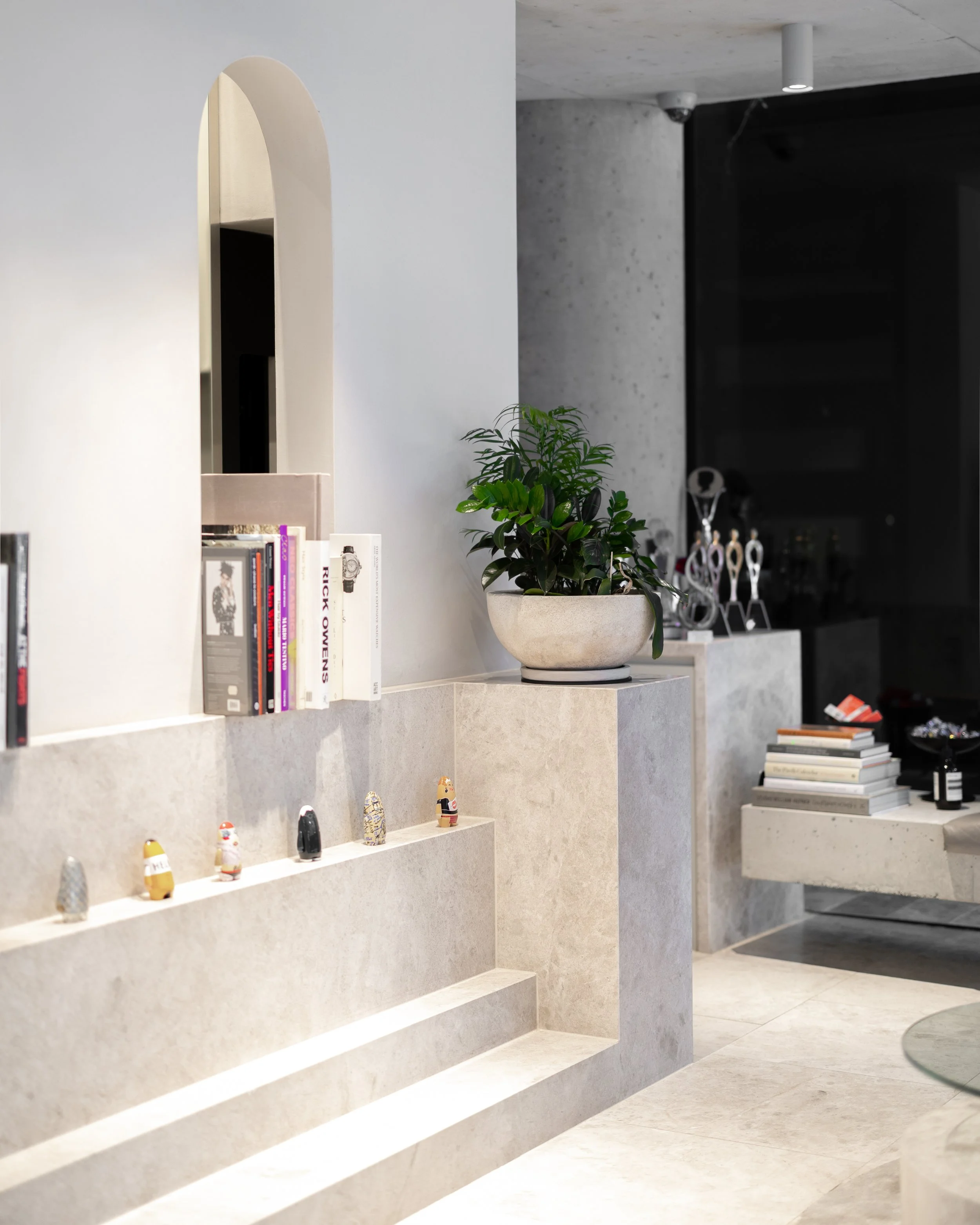 Luxury front entrance of a high end salon Brisbane City.