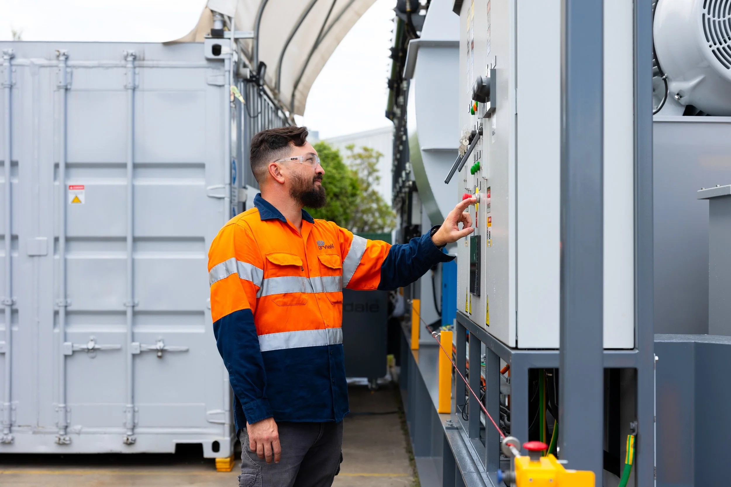 Grydale electrician testing Grydale product Brisbane.