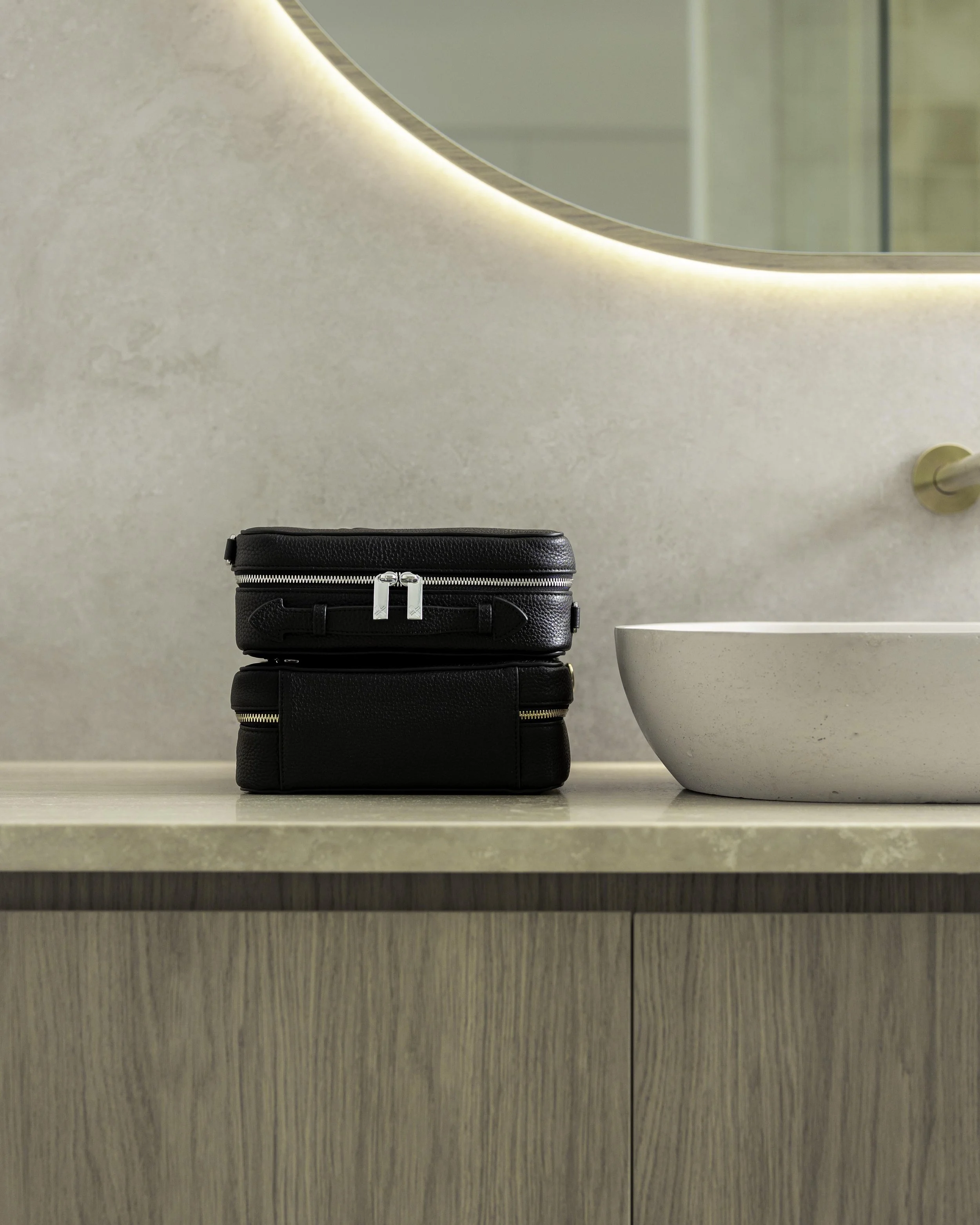 Bonnie & Kinds products in a luxury bathroom Brisbane City.