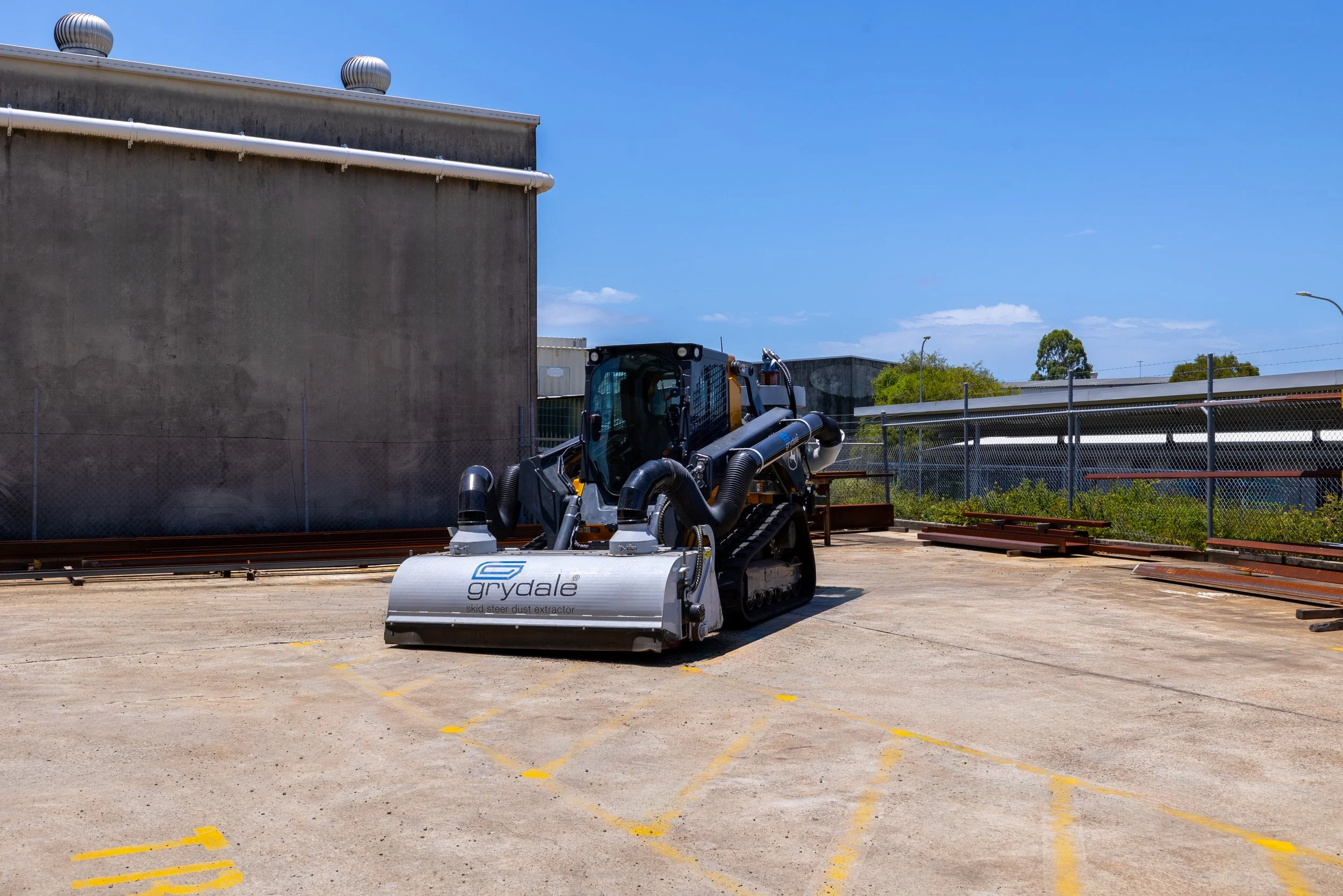 Grydale skid steer product on display Brisbane.