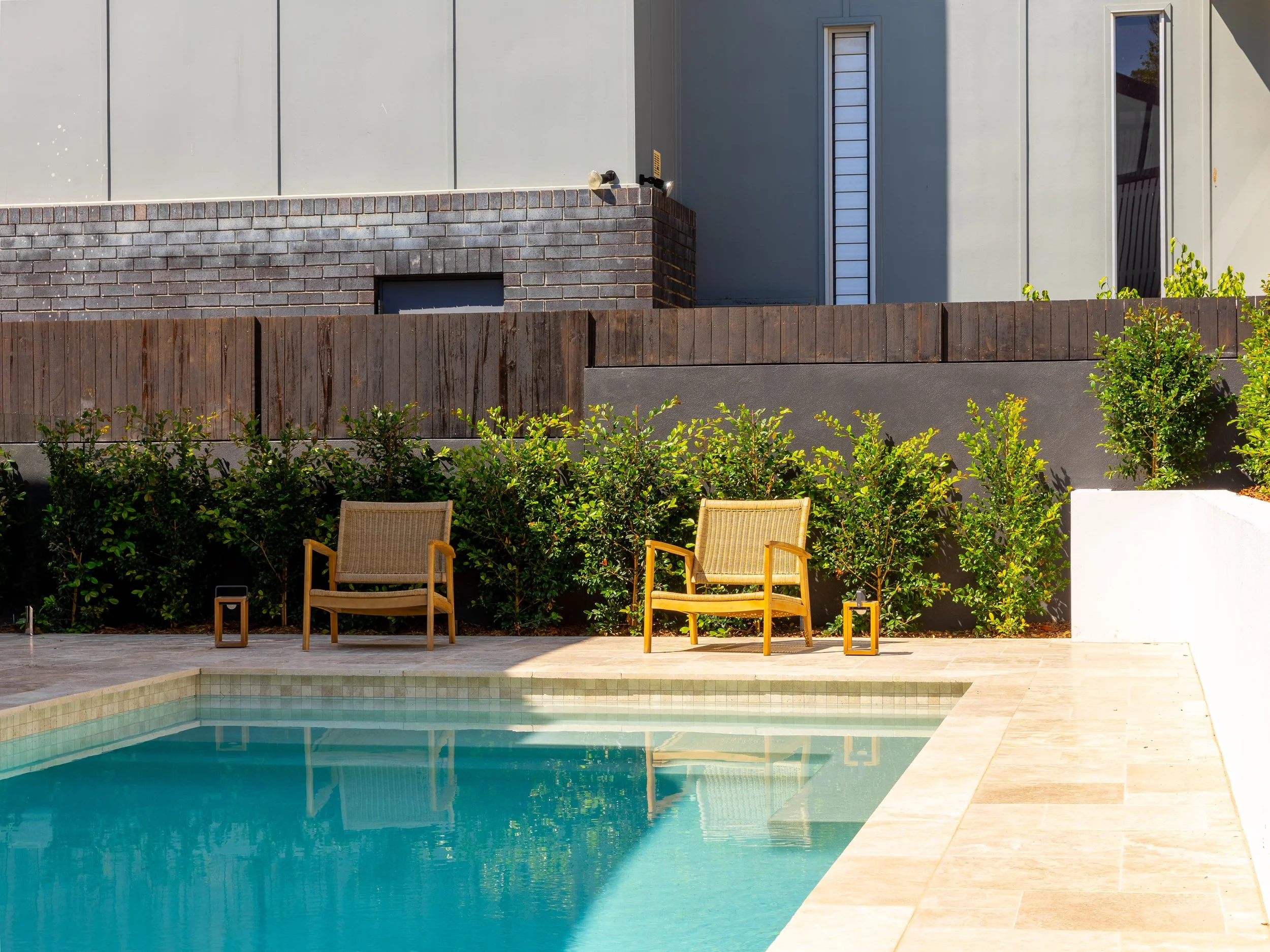 Luxury pool area located in Brisbane City.