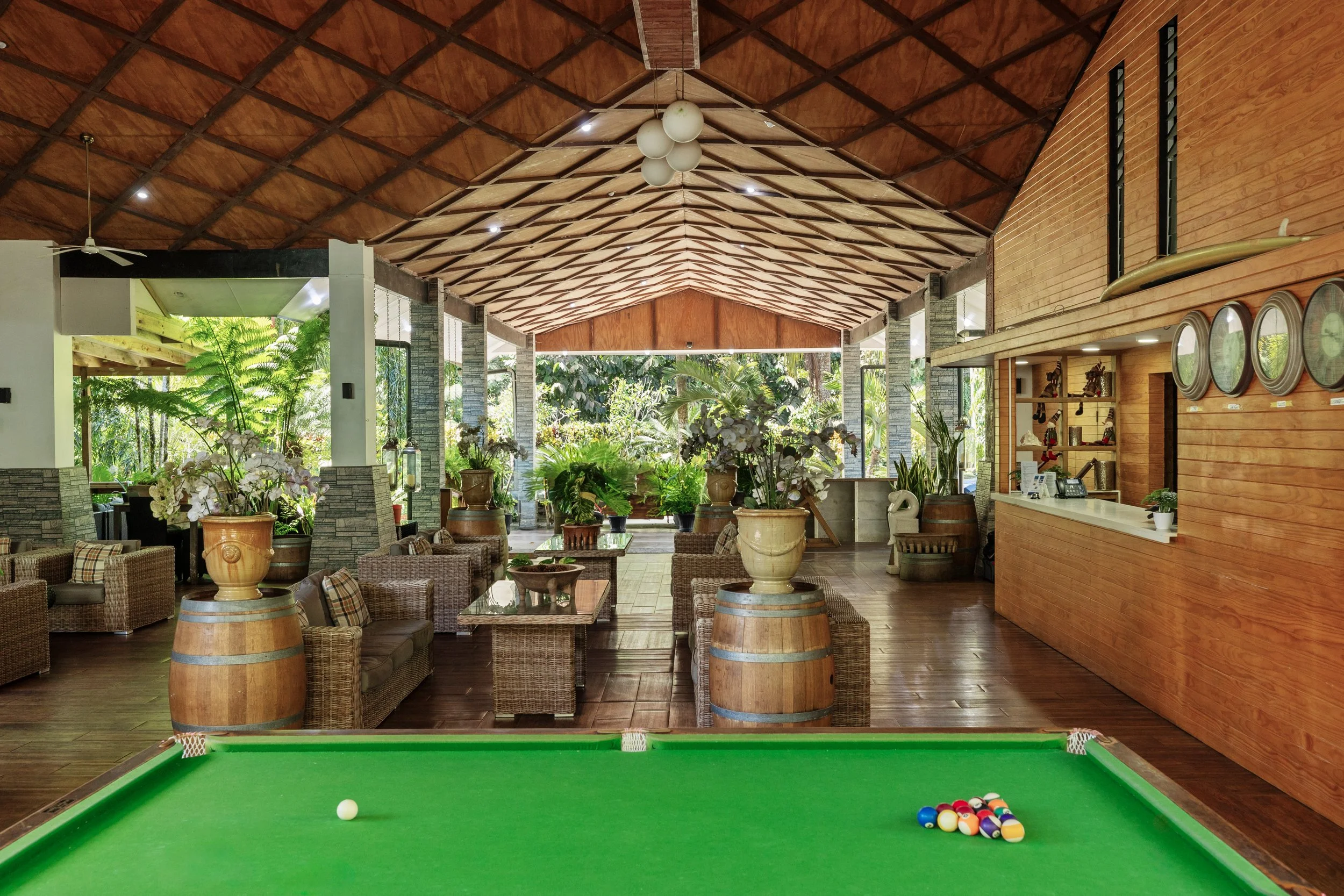 Orator hotel pool room Samoa. 