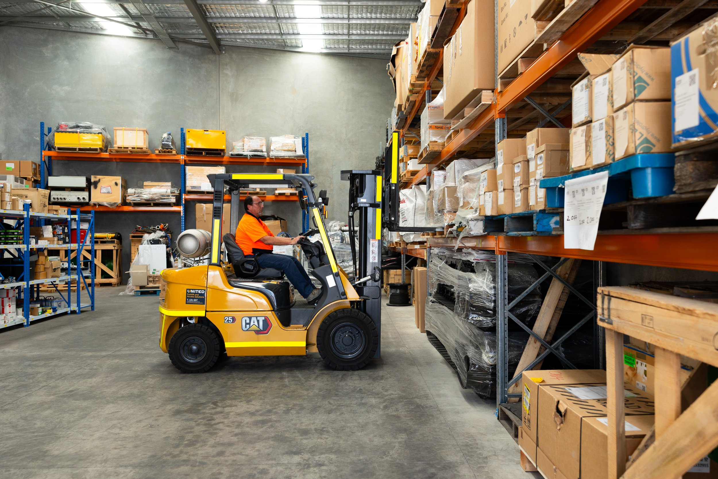 Grydale products being taken out off storage Brisbane.