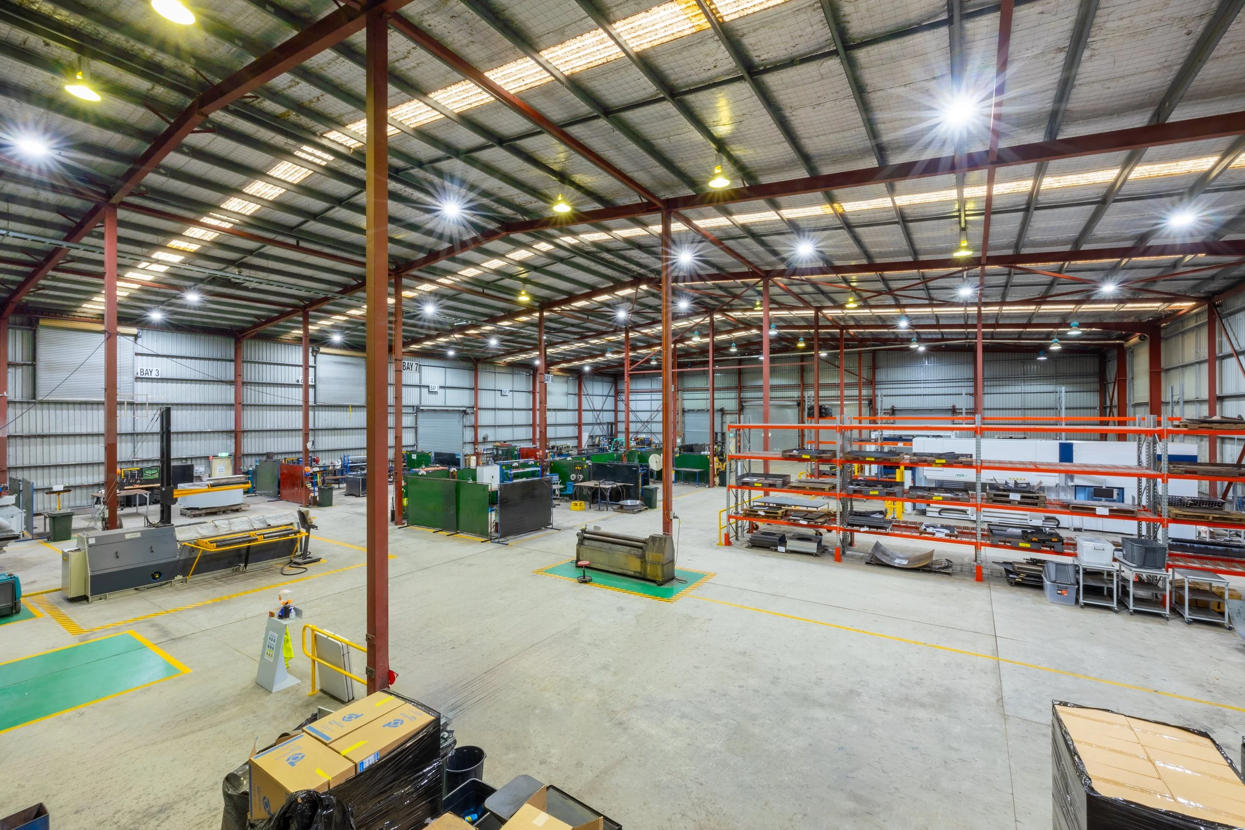 Grydale manufacturing plant for all steel products Brisbane.