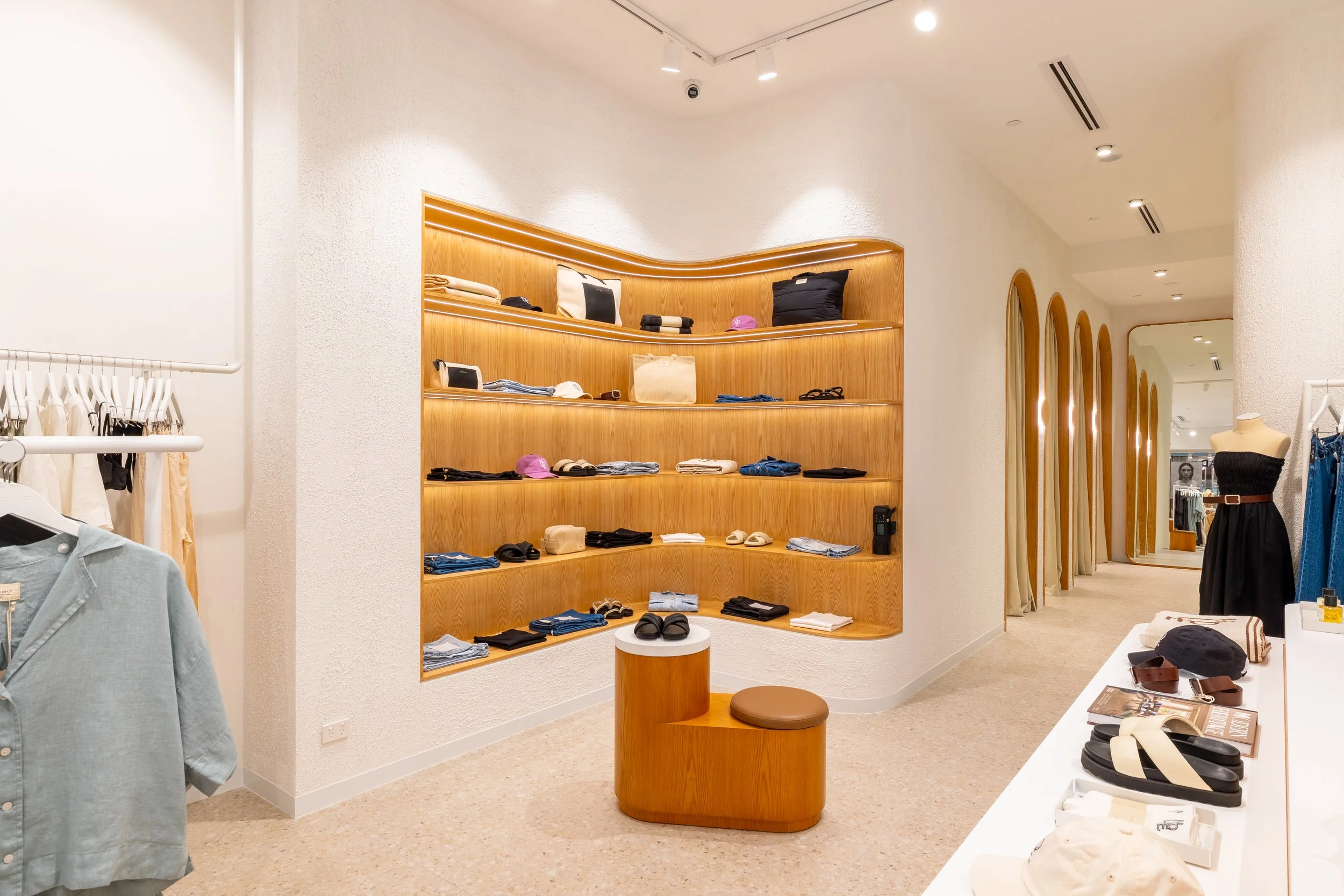 Nude Lucy wall features located in Brisbane City.