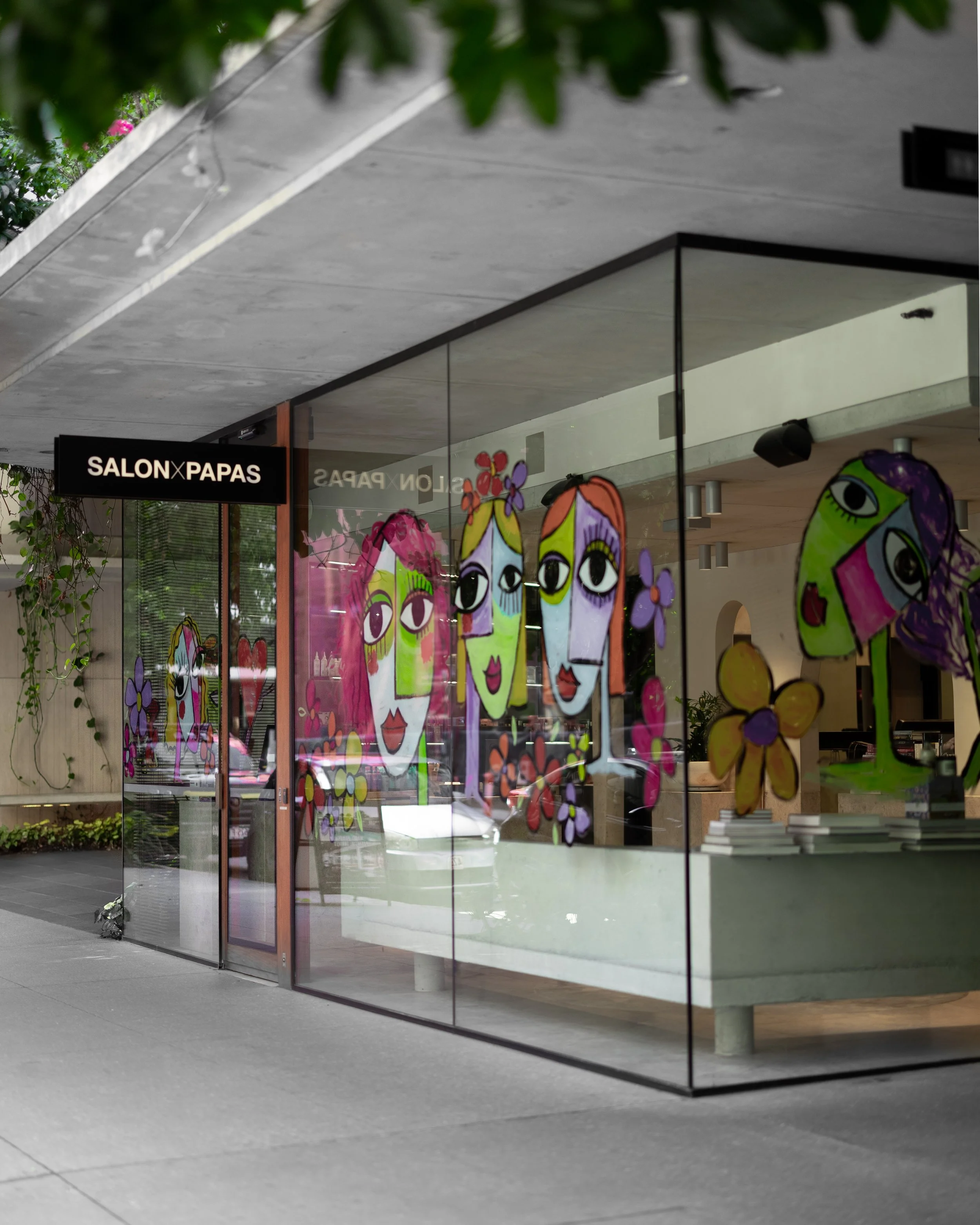 Salon x Paps front entrance Brisbane City.