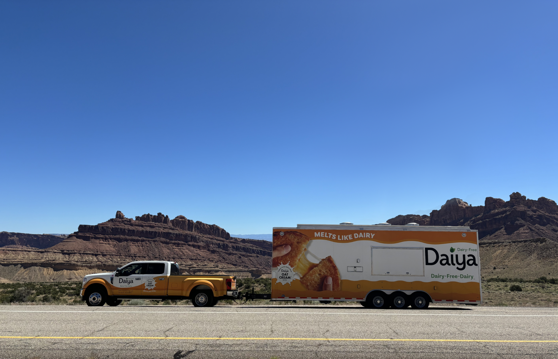 Daiya Food Truck on the open road