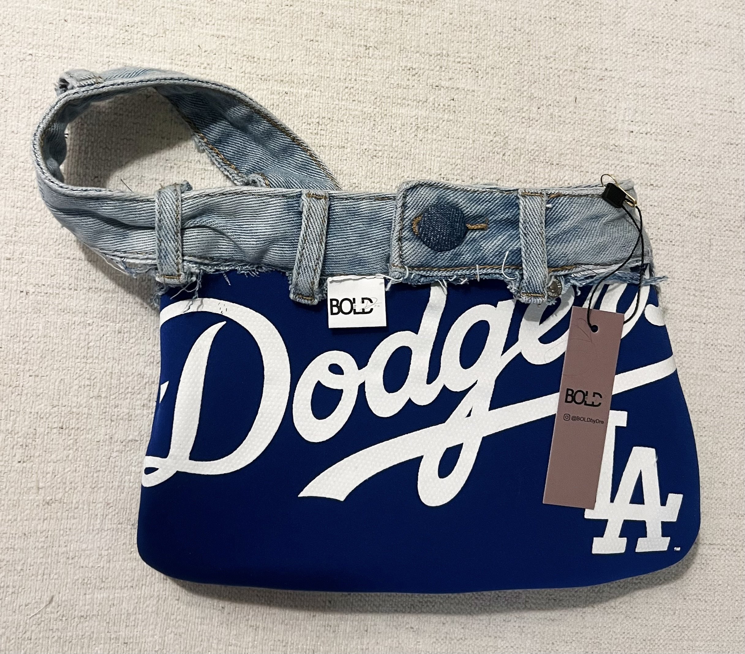 Dodgers Denim Clutch