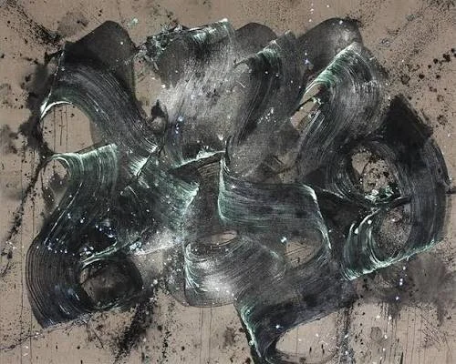   Niels “Shoe” Meulman, calligraffiti in sweeping brush strokes.  