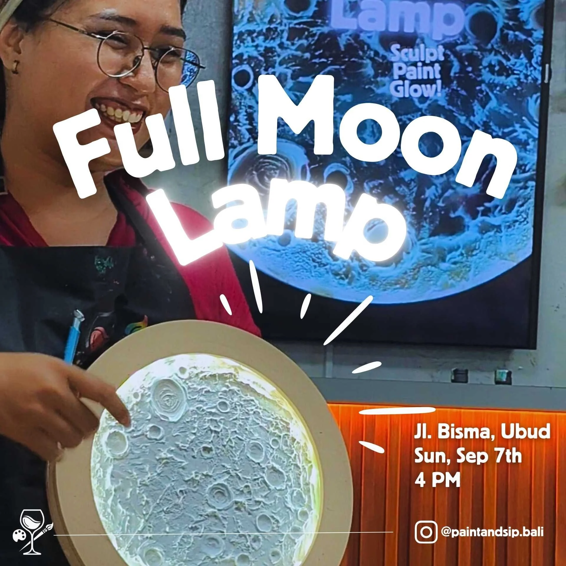 🌝 Full Moon Lamp