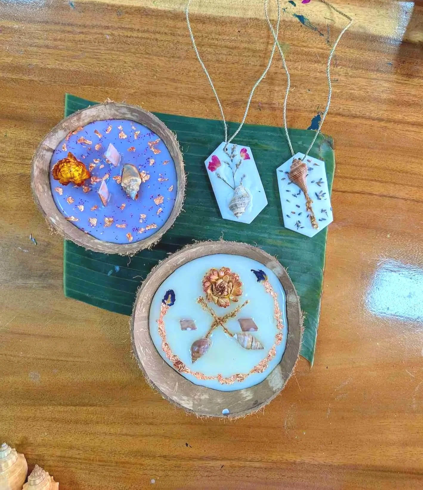 coconut shell candles