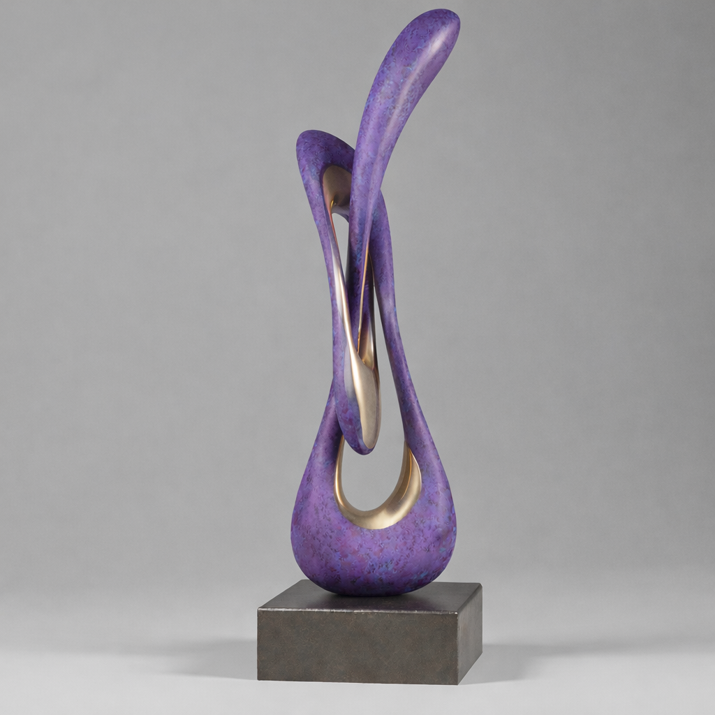 Handcrafted bronze sculpture by contemporary sculptor John Mallett. Each piece is shaped by hand in response to landscape, material, and time.