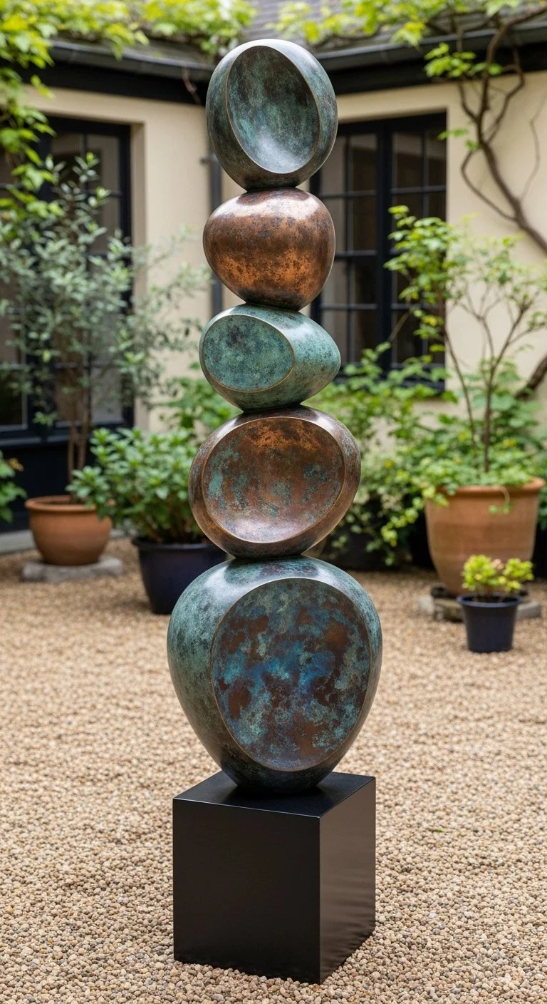 Handcrafted bronze sculpture by contemporary sculptor John Mallett. Each piece is shaped by hand in response to landscape, material, and time.

