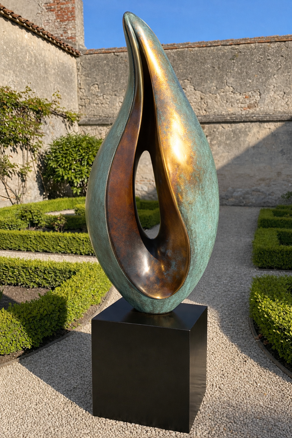 Handcrafted bronze sculpture by contemporary sculptor John Mallett. Each piece is shaped by hand in response to landscape, material, and time.