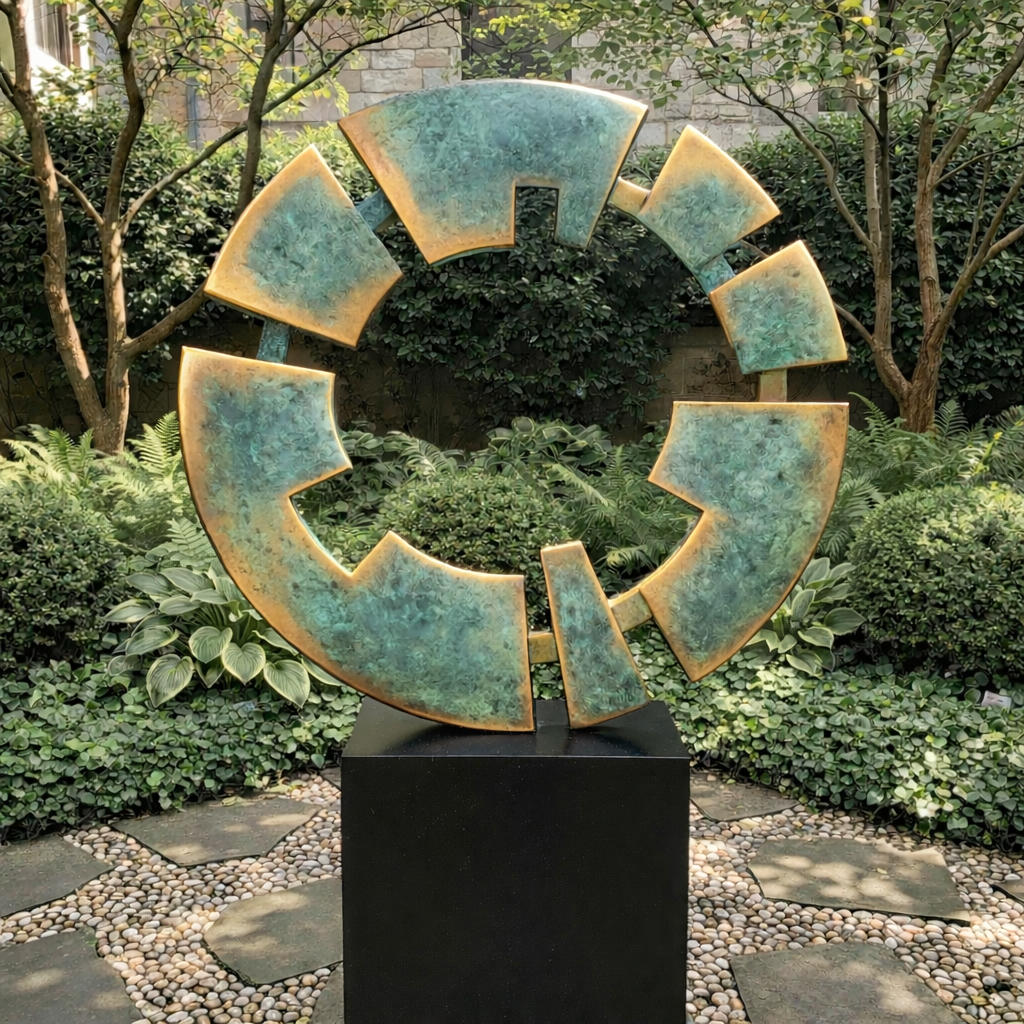 Handcrafted bronze sculpture by contemporary sculptor John Mallett. Each piece is shaped by hand in response to landscape, material, and time.