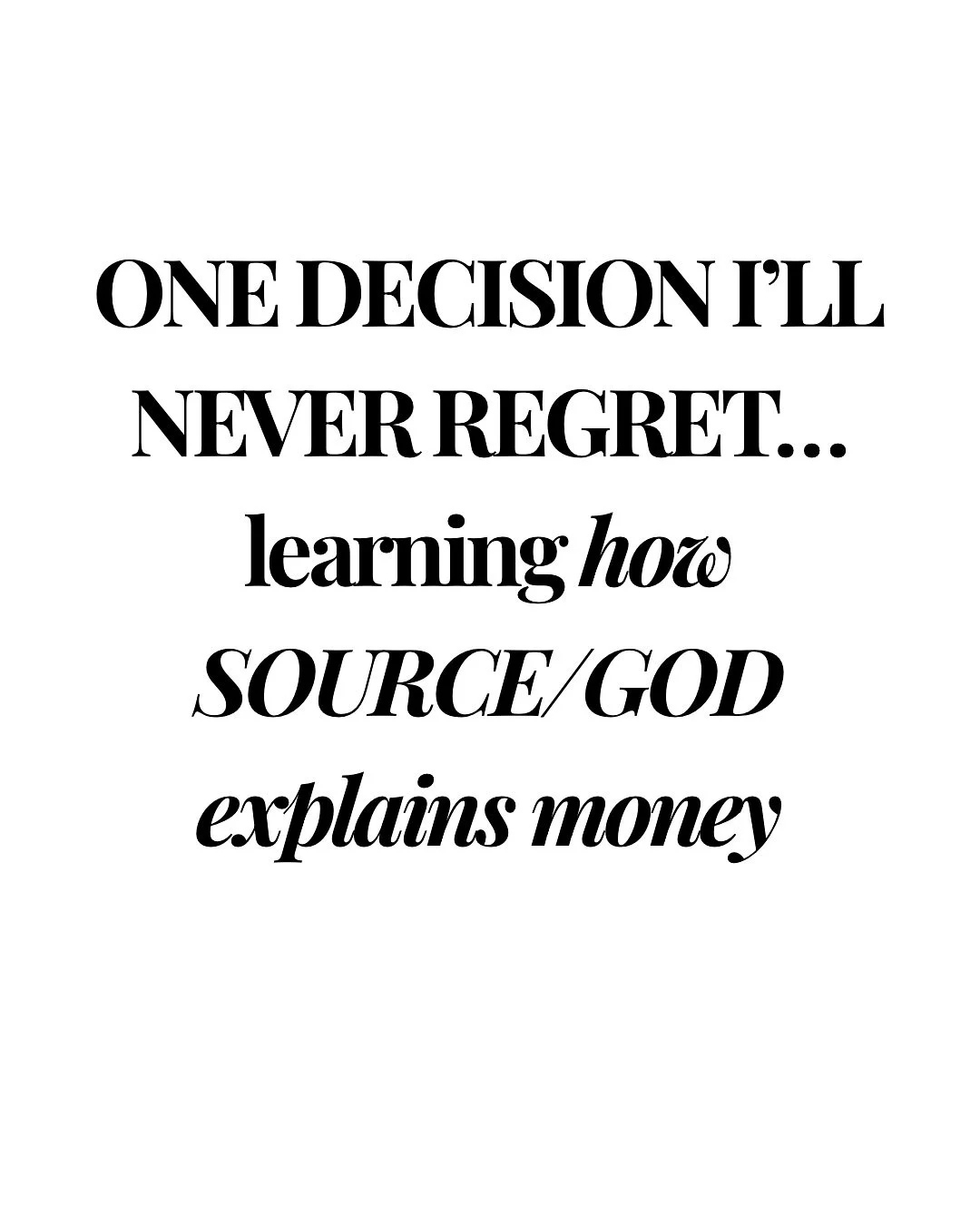 The moment I learned how Source actually creates money&hellip;
I stopped trying to &ldquo;attract&rdquo; it.
I started REMOVING the blocks that were pushing my birthright away.

Inside Money Mastery, you learn the tools + energetic shifts to program 