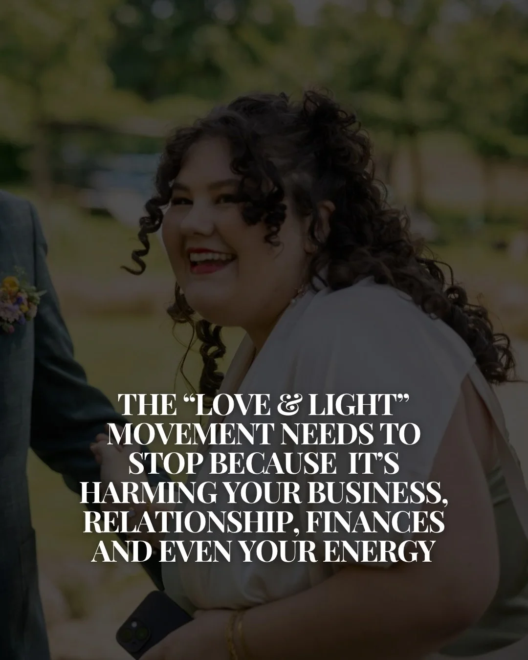 It needs to be said: 

You can either stick your head in the sand, pretend it&lsquo;s not there and let your life get f*cked up

Or

You can get up, learn how to clear yourself and protect yourself and become FREE

What do you choose? Because by doin