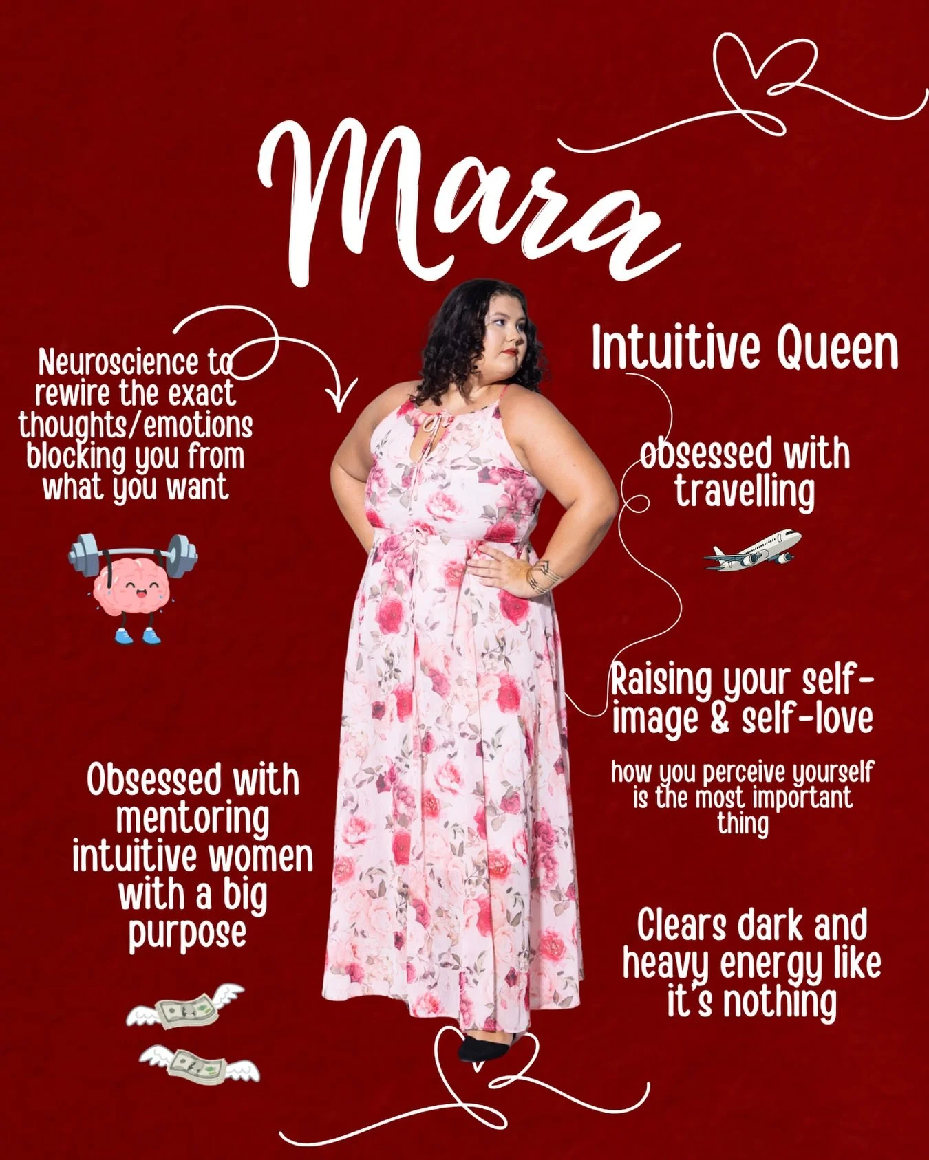 Hi I&lsquo;m Mara, an Intuitive Eneergy Healer. 
I&lsquo;m literally obsessed with helping you reach your greatest potential. 

You are not like anyone else. You&lsquo;re not normal. 
You are 1 in 8 billion special! 

Your success &amp; life raises t