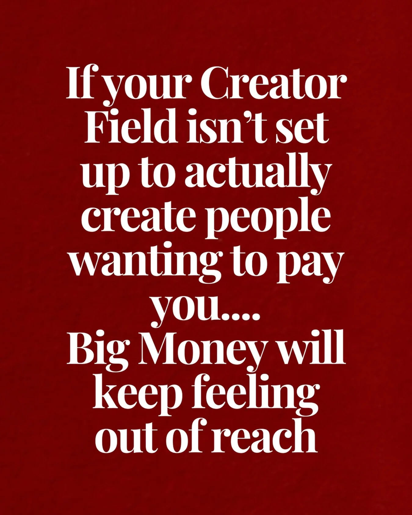I was addicted to an old identity, an identity where I didn&rsquo;t get paid big money because I did not see my own value

People can&lsquo;t see your own value if you do not see it for yourself

While you might think you need to change your strategy