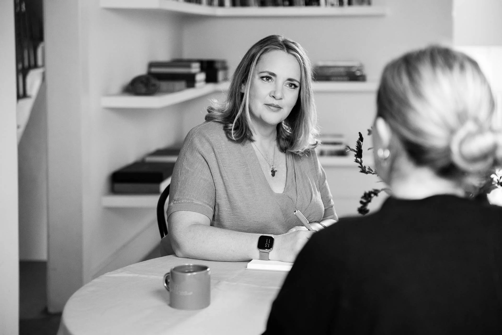 Kate Smyth Davis, founder of Meraki People, in a working advisory session with a client