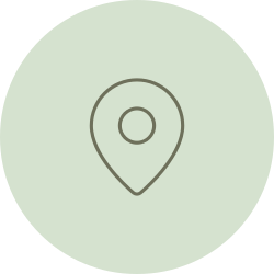 Ein Ortungs- oder Standort-Symbol auf einem hellgrünen Hintergrund