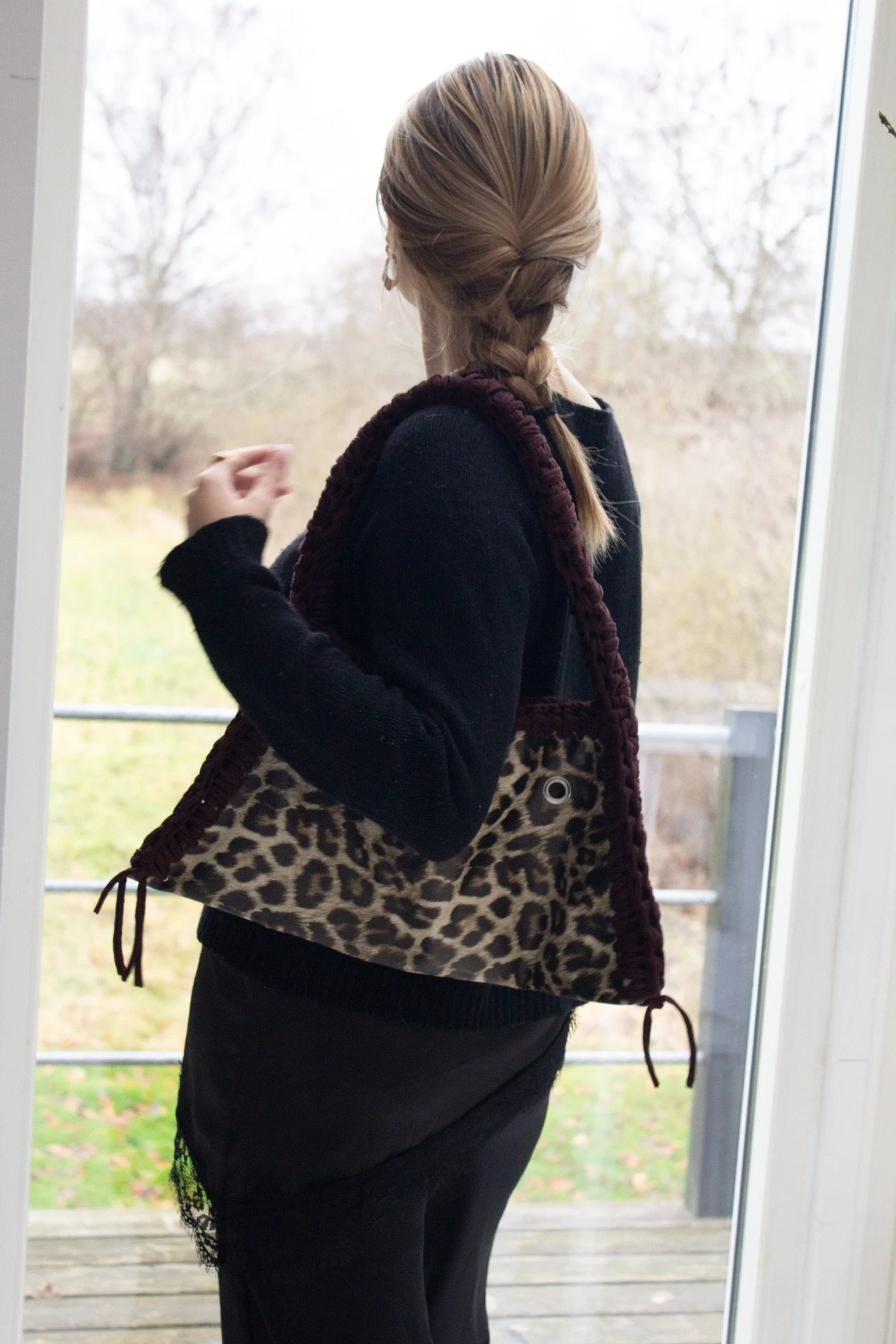 leopard taske - mellem