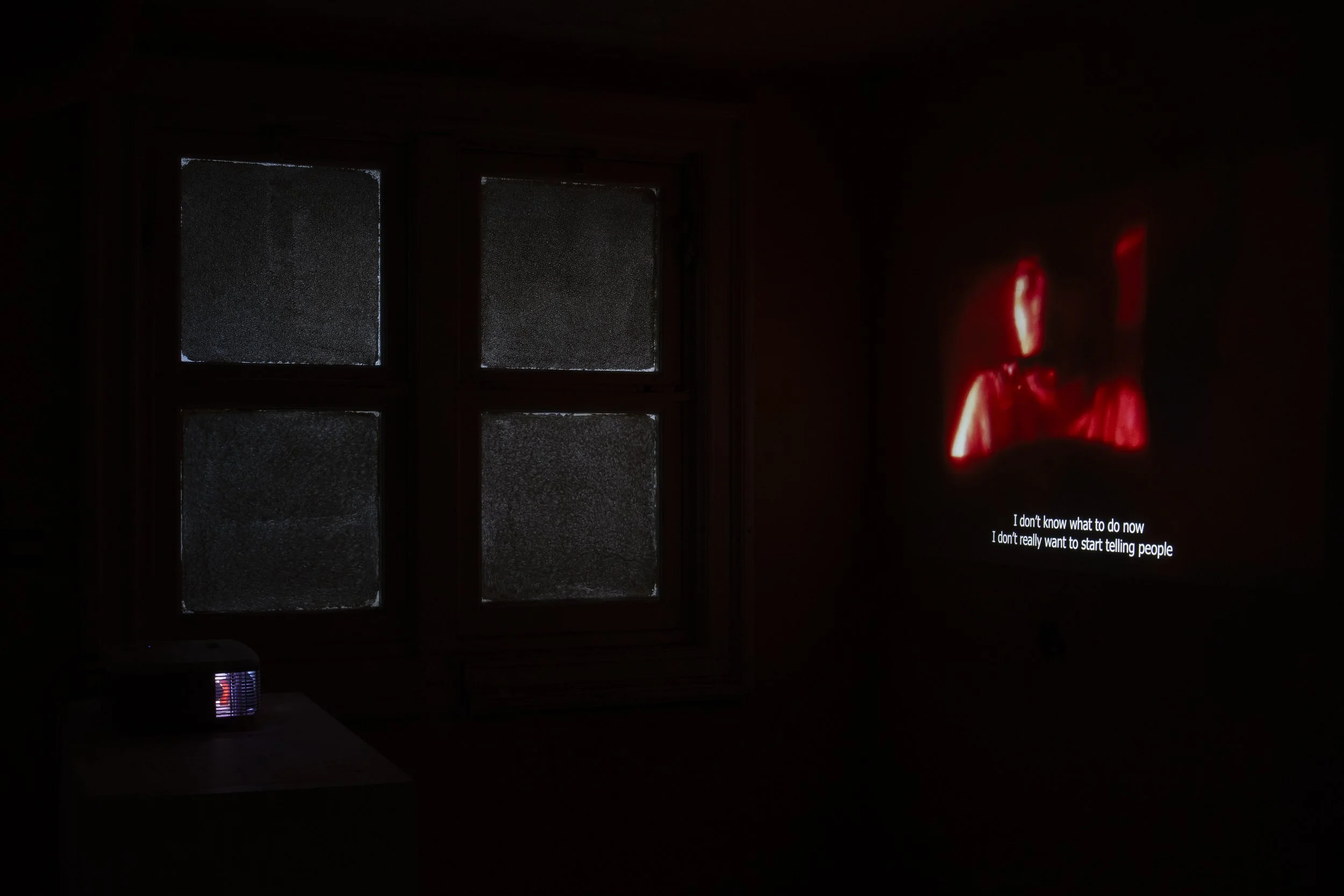 Installation view from the film's screening at the " A House Is Not A Home " exhibition, 2025, Antwerp