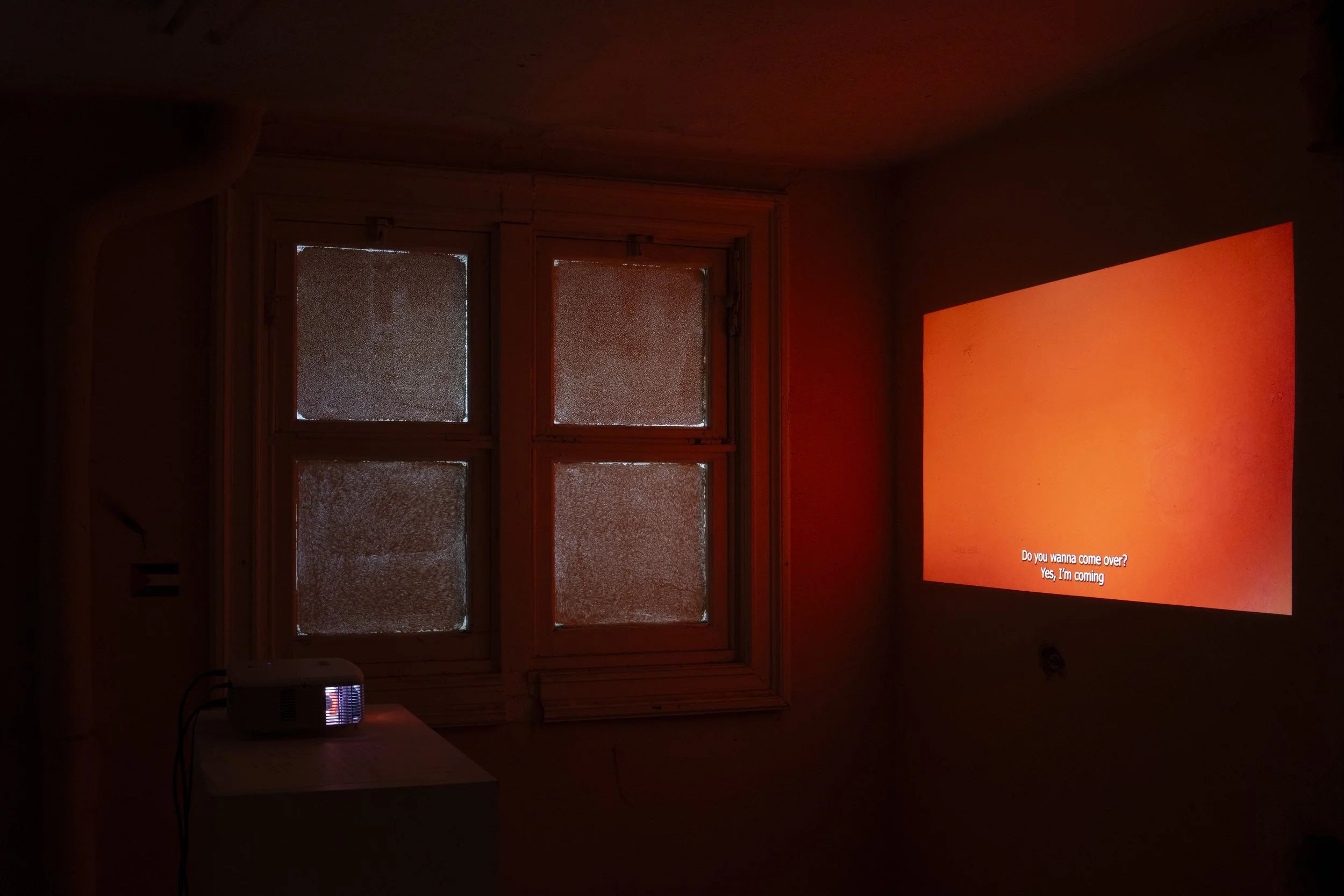 Installation view from the film's screening at the " A House Is Not A Home " exhibition, 2025, Antwerp