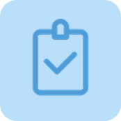 أيقونة قائمة التحقق مع علامة اختيار على الحافظة