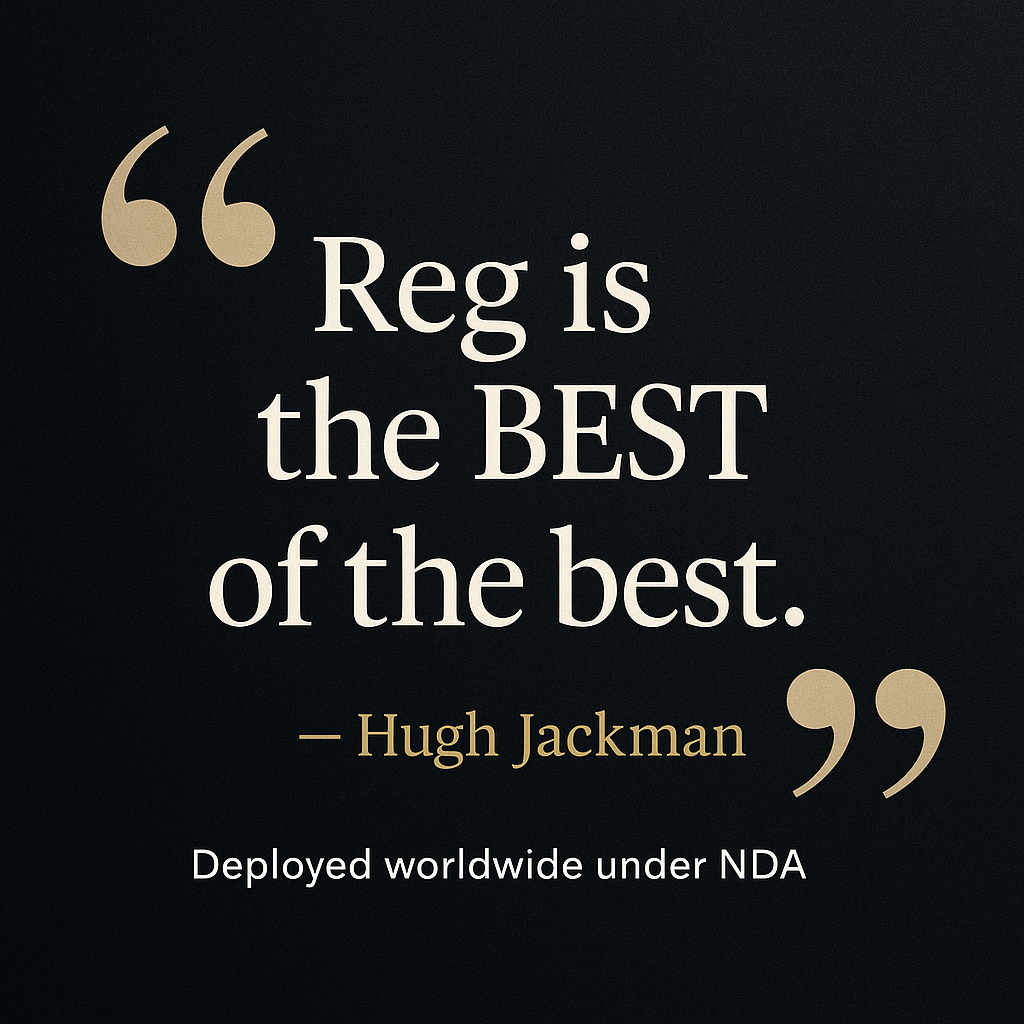 Hugh Jackman says Reg Lenney is the best of the best